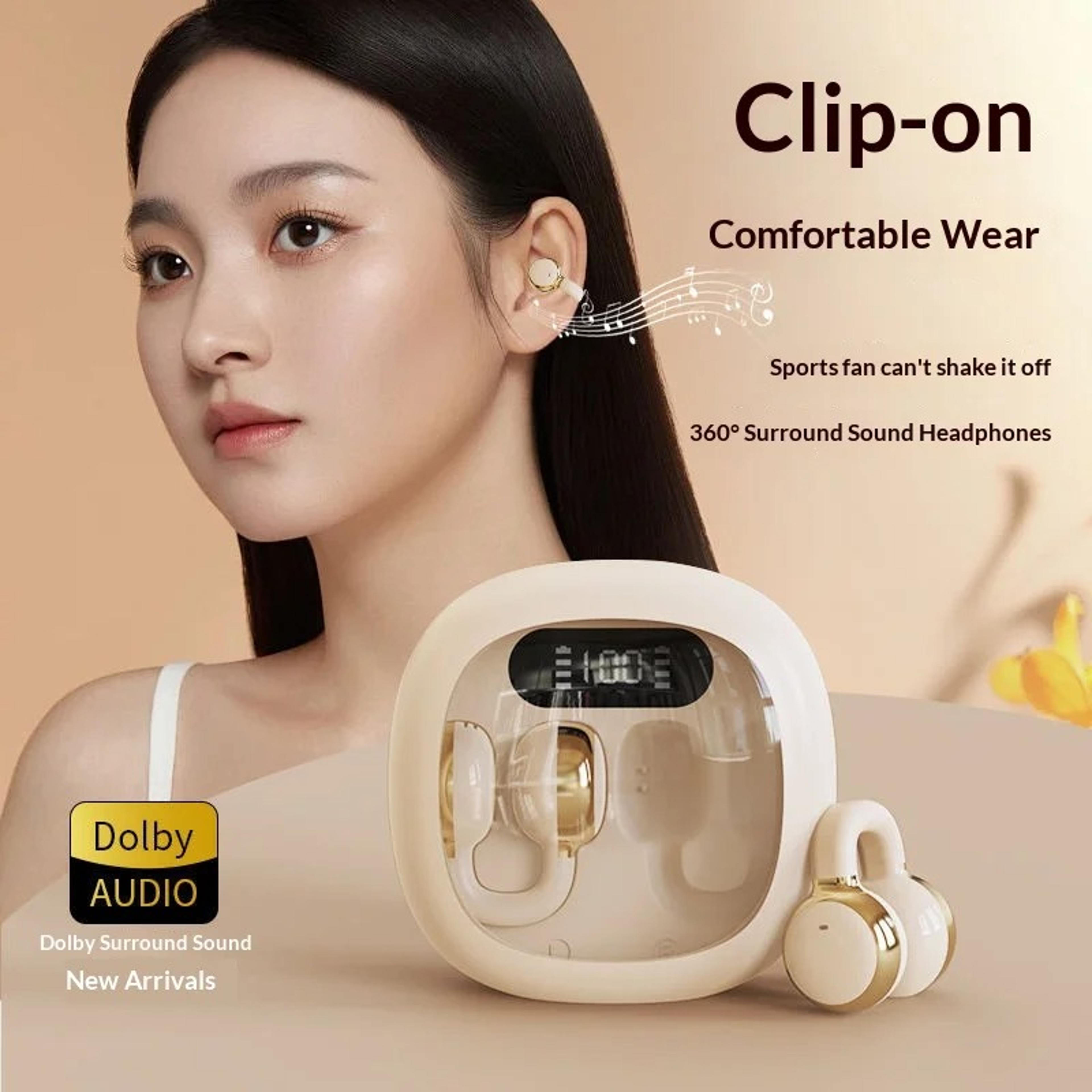 Open Ear Wireless Earbuds With Mic For Immersive Stereo Sound 1