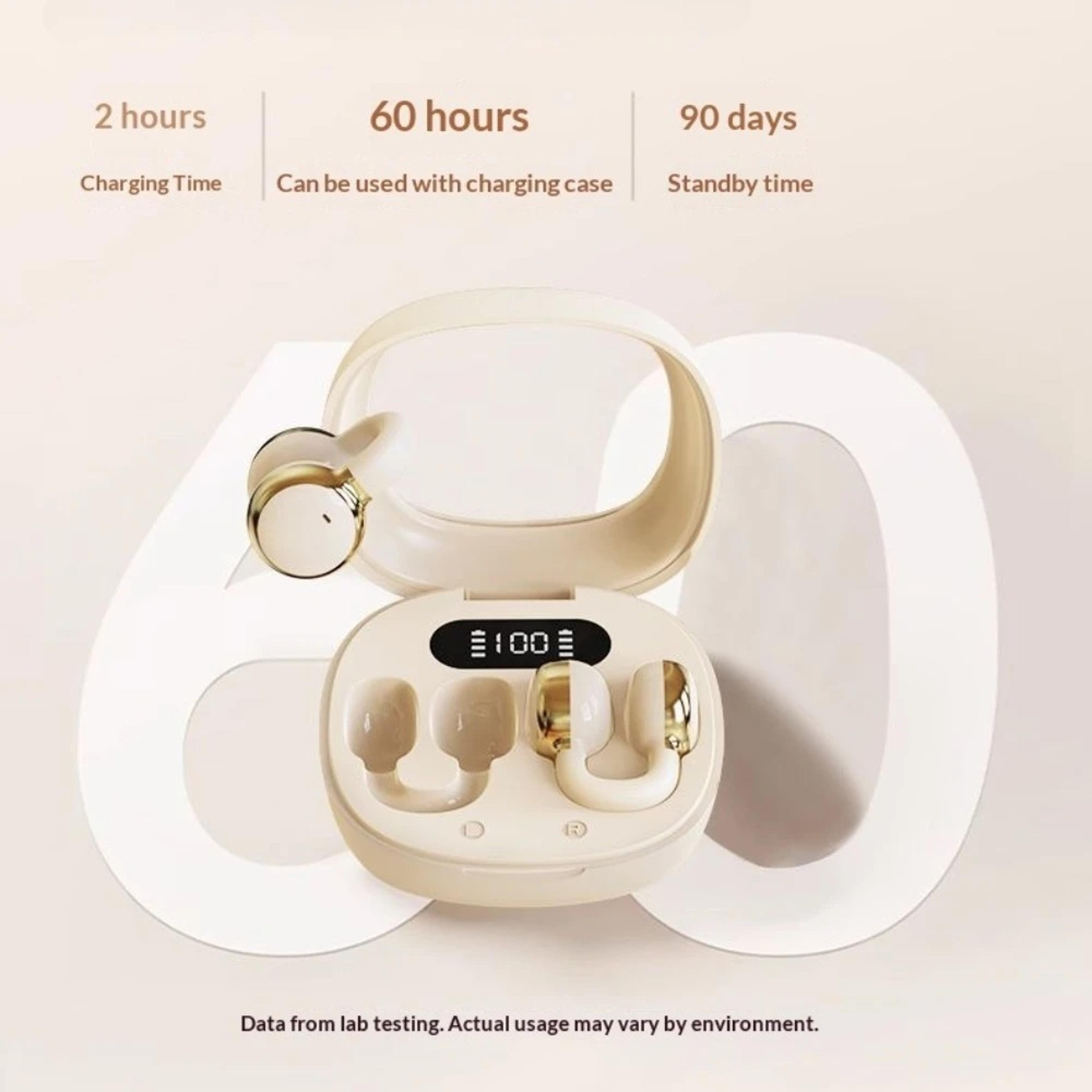 Open Ear Wireless Earbuds With Mic For Immersive Stereo Sound 4