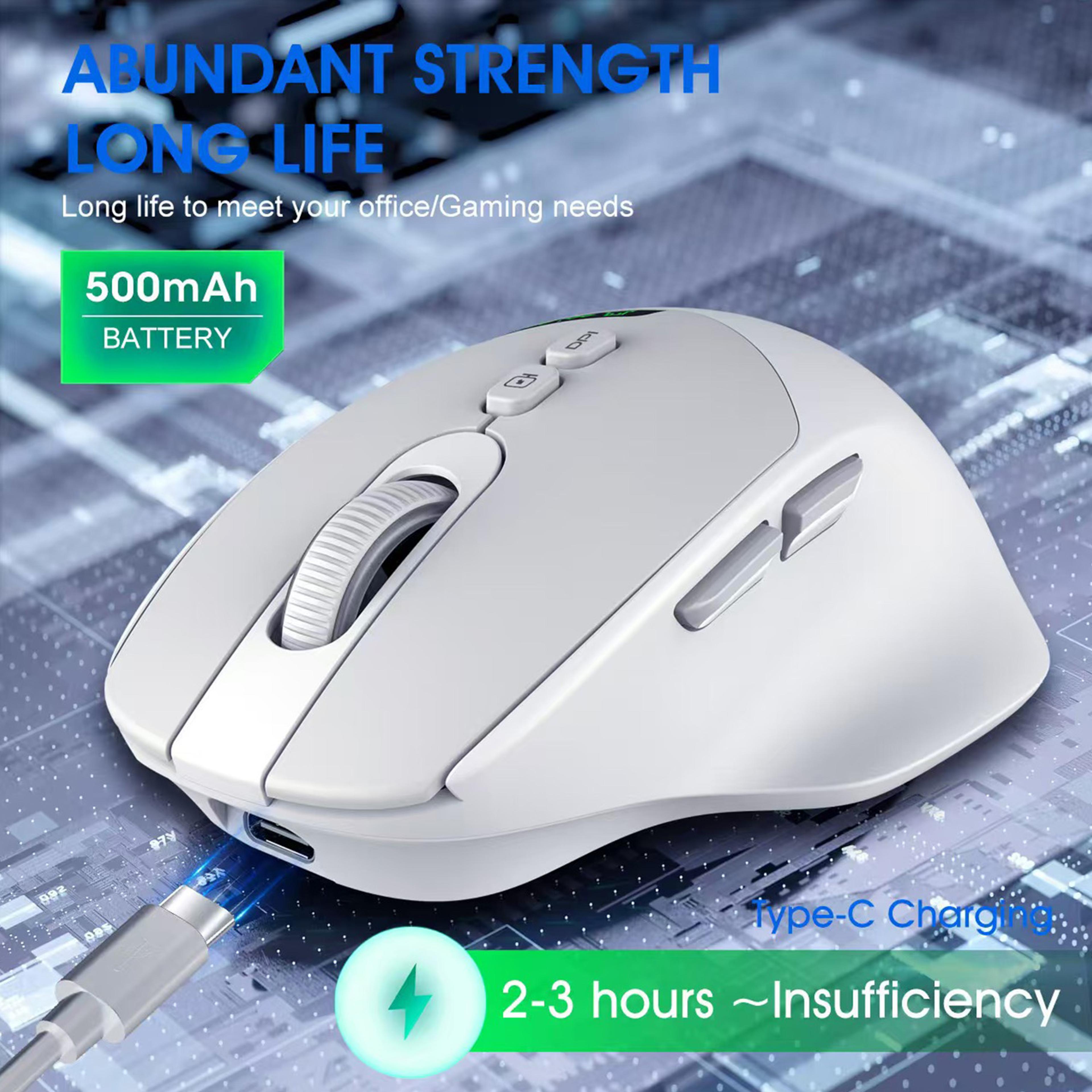 Silent Dual Mode Wireless Mouse With Bluetooth And Adjustable DPI 1
