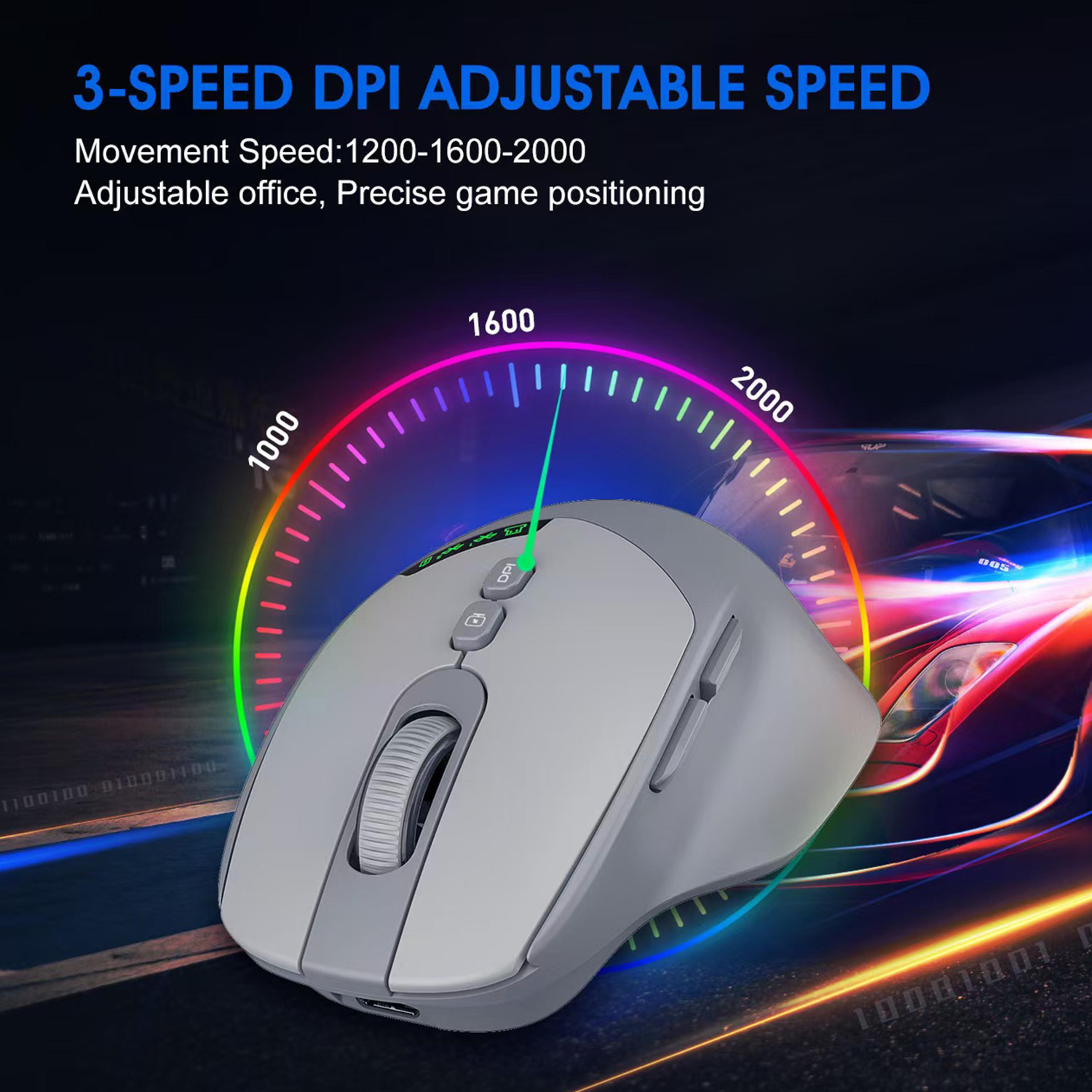 Silent Dual Mode Wireless Mouse With Bluetooth And Adjustable DPI 2