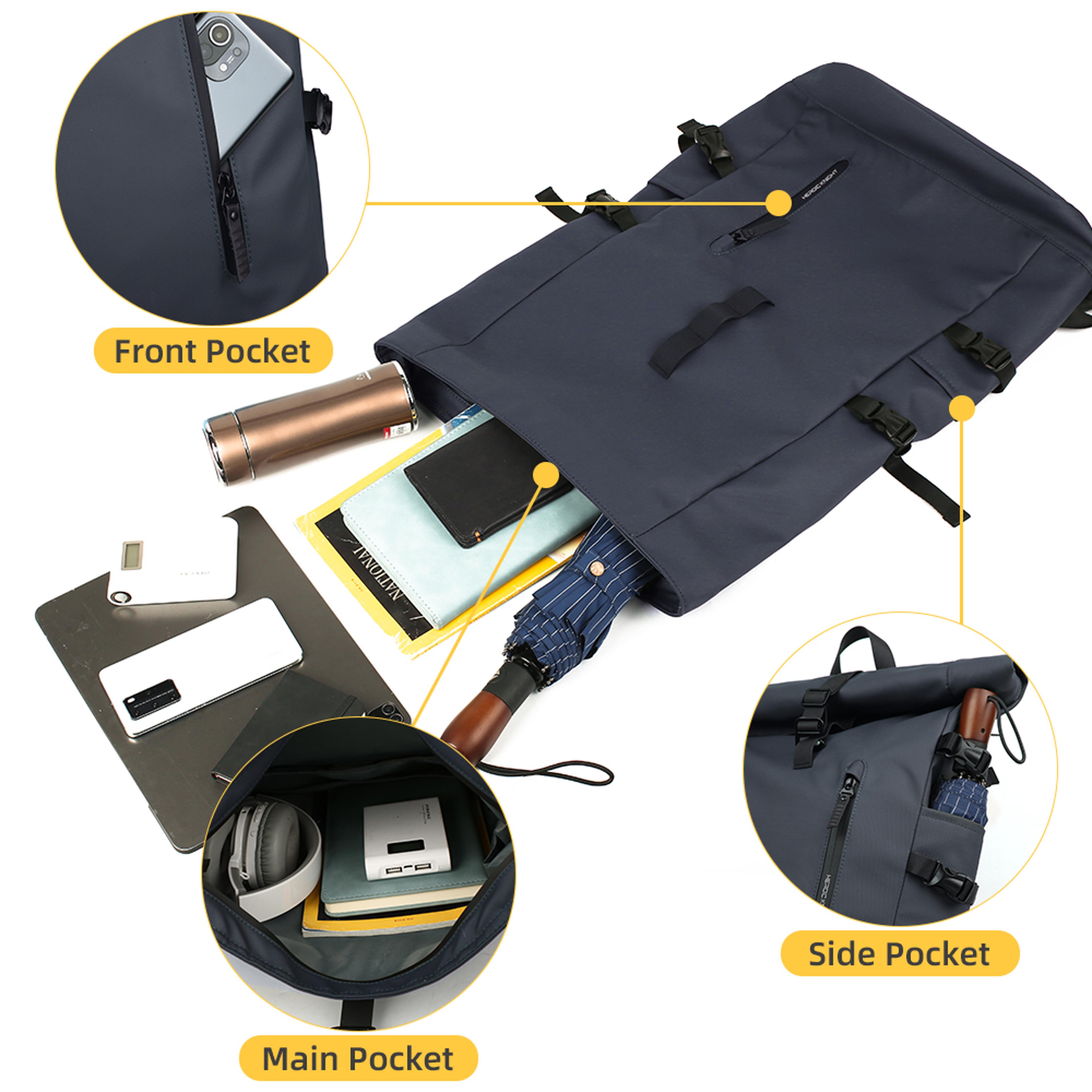 Anti Theft Laptop Backpack With USB Port For Travel Business And School 4