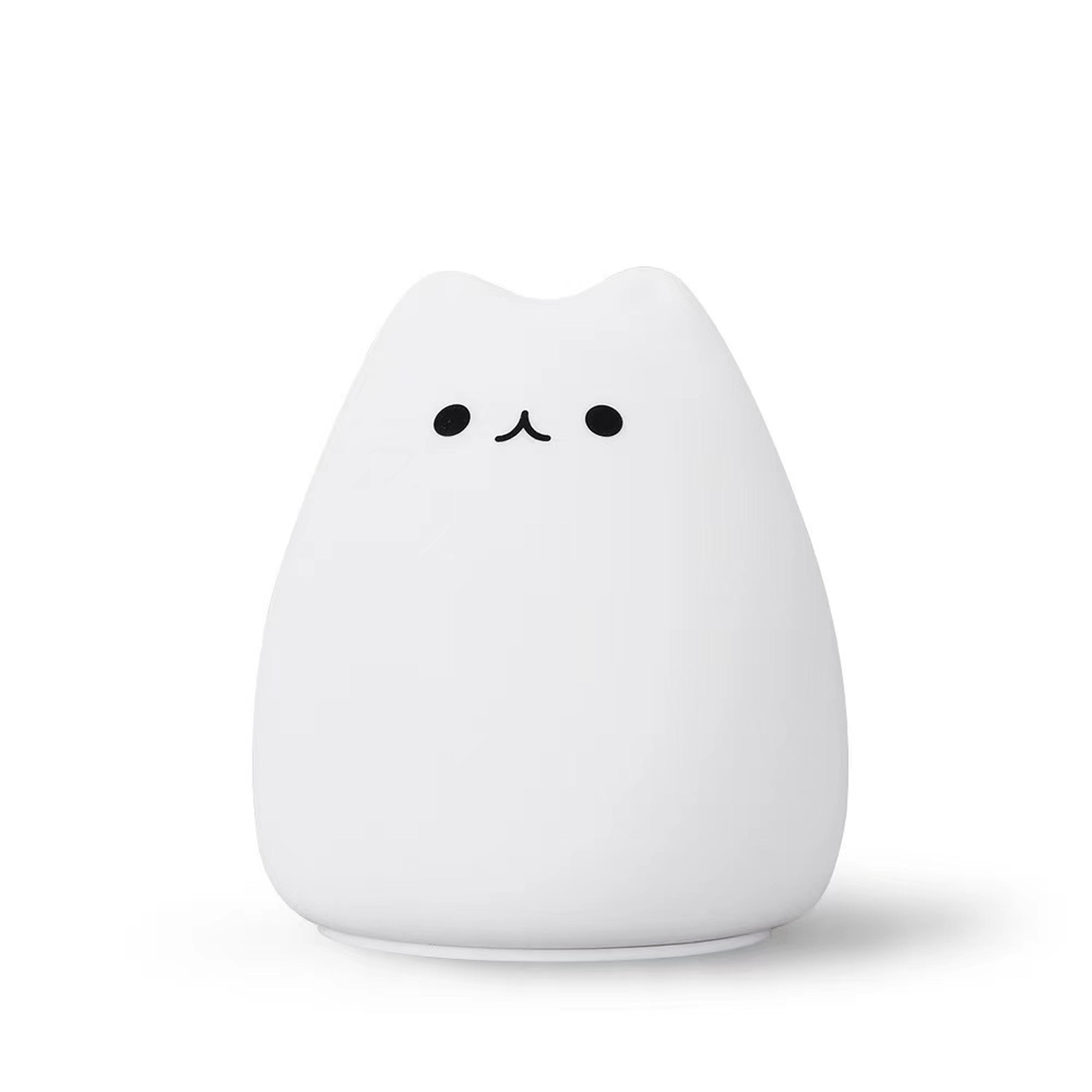 Cute Cat LED Night Light With Touch Sensor And Soft Silicone Design 5
