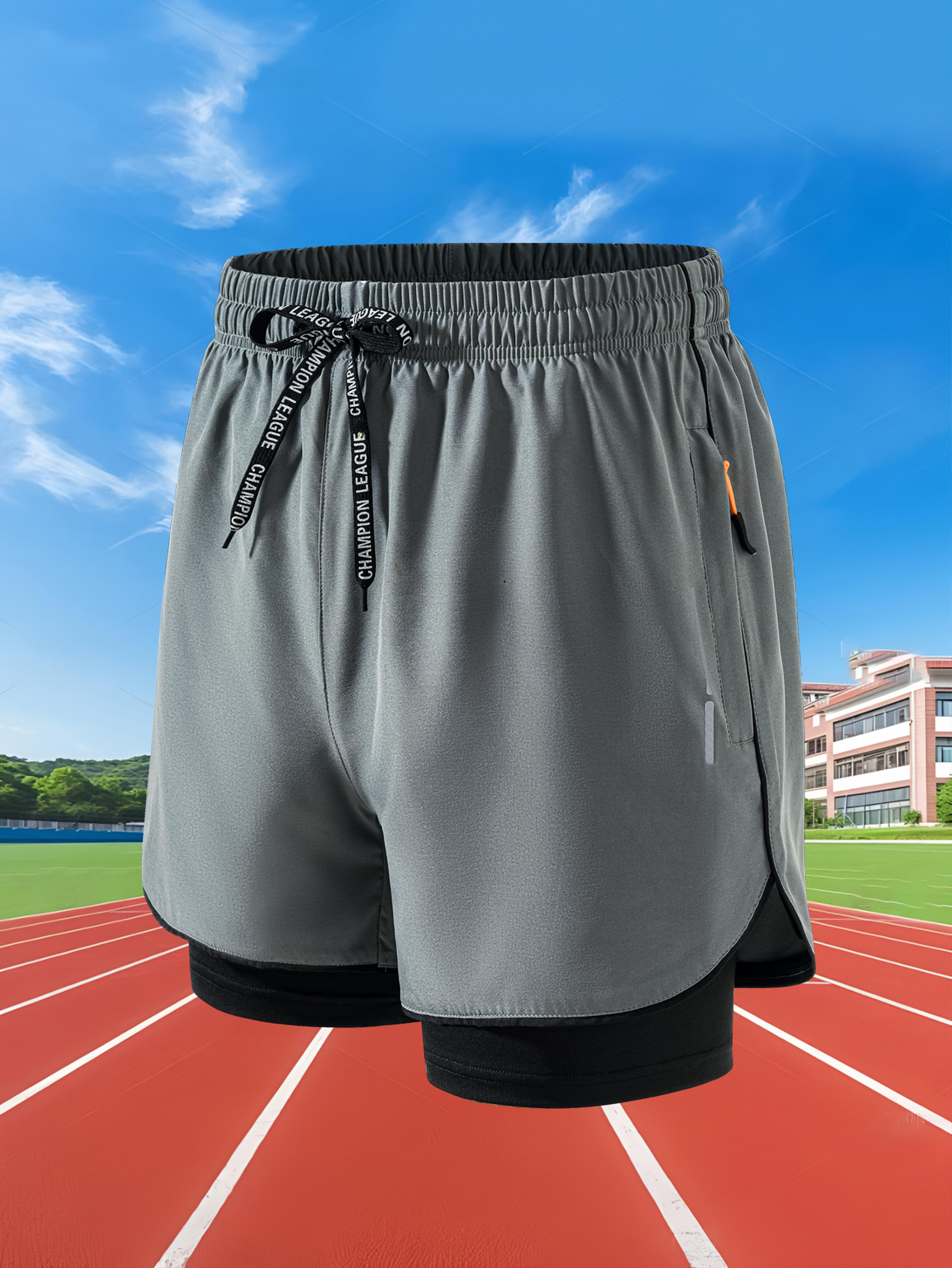 Men Running Shorts Quick Dry Gym Training Workout Shorts 2