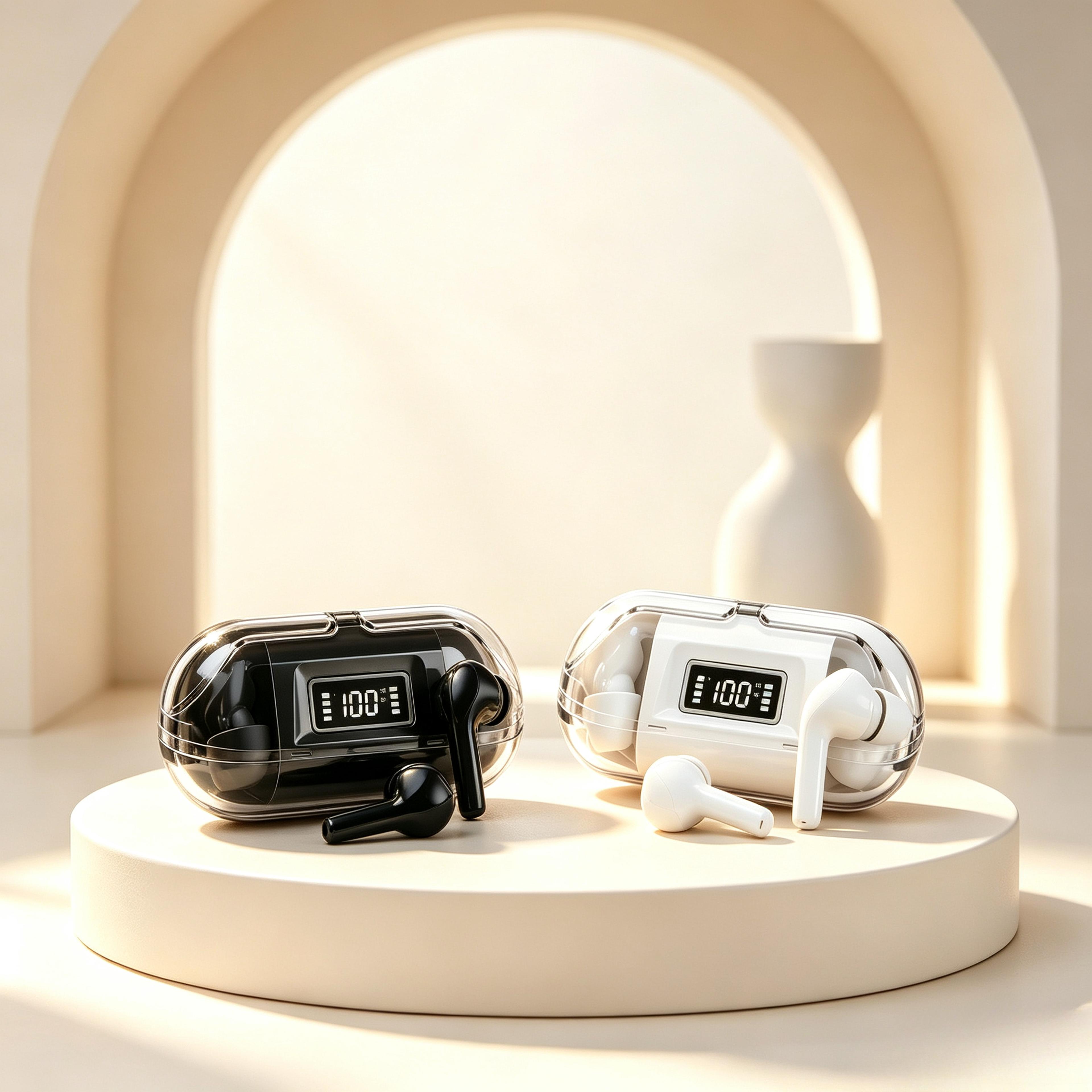 smart touch tws wireless earbuds with phone free volume control