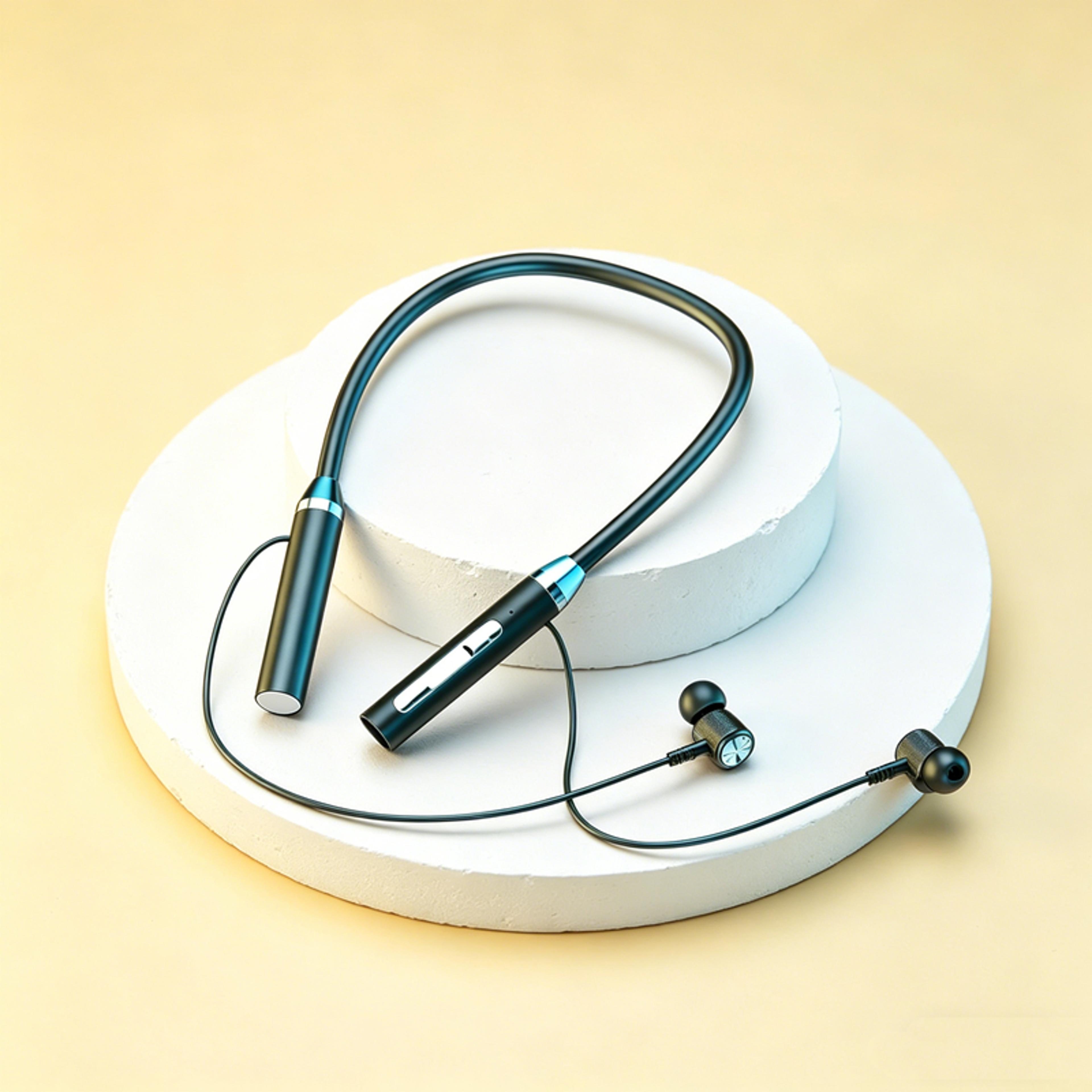 bluetooth magnetic neckband headphones for sports and calls