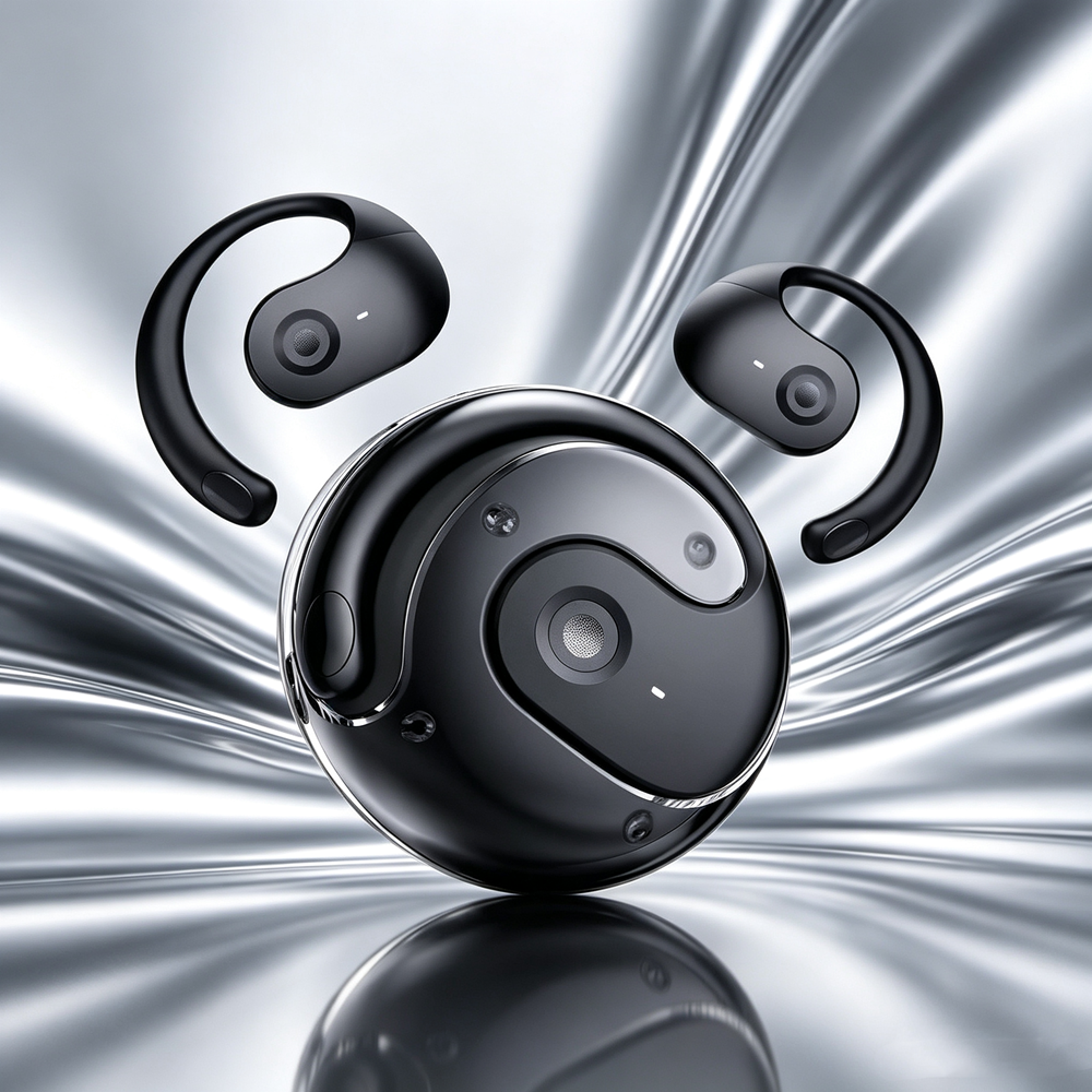ows open ear wireless sports earbuds with secure earhooks