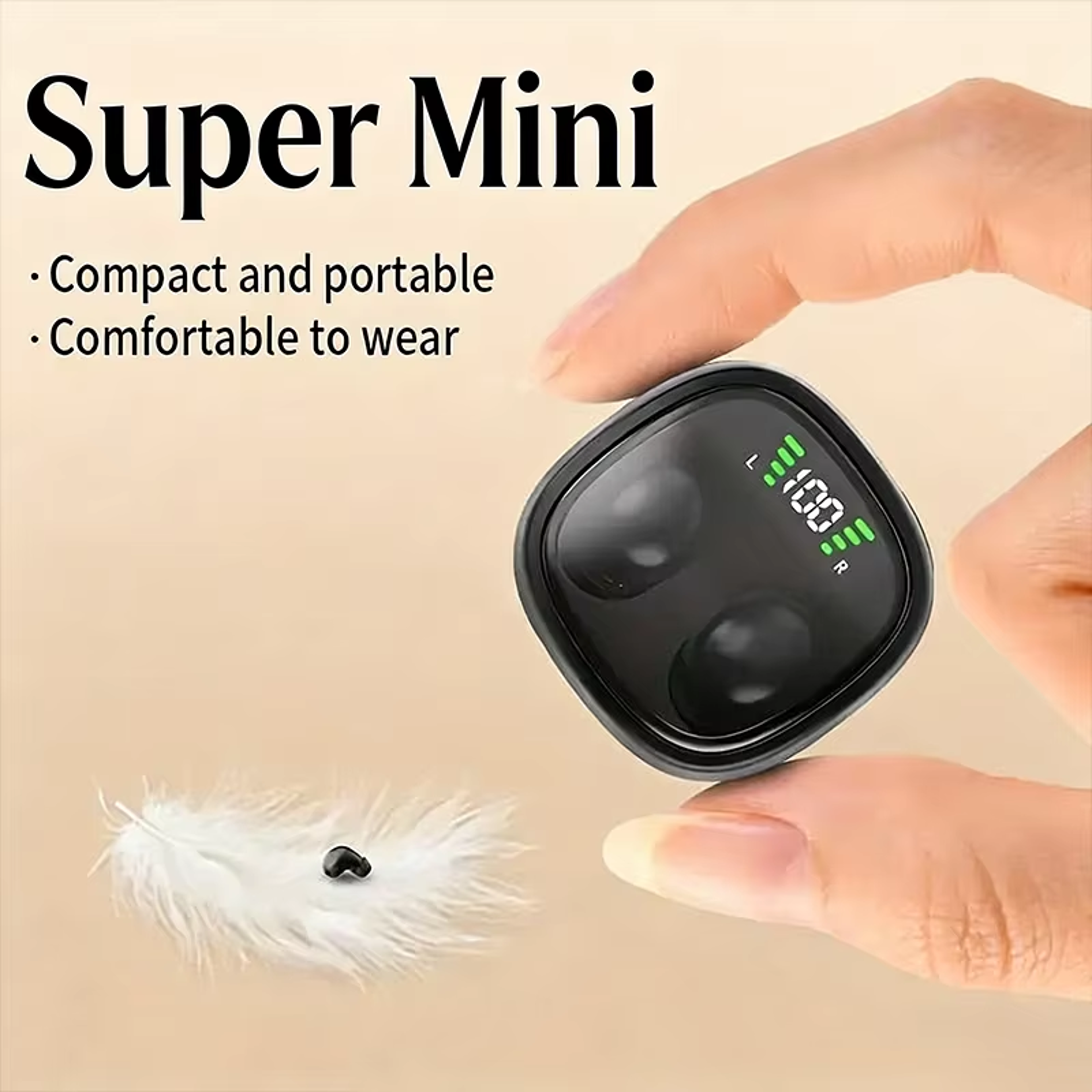 invisible mini wireless earbuds compact bluetooth earbuds for small ears