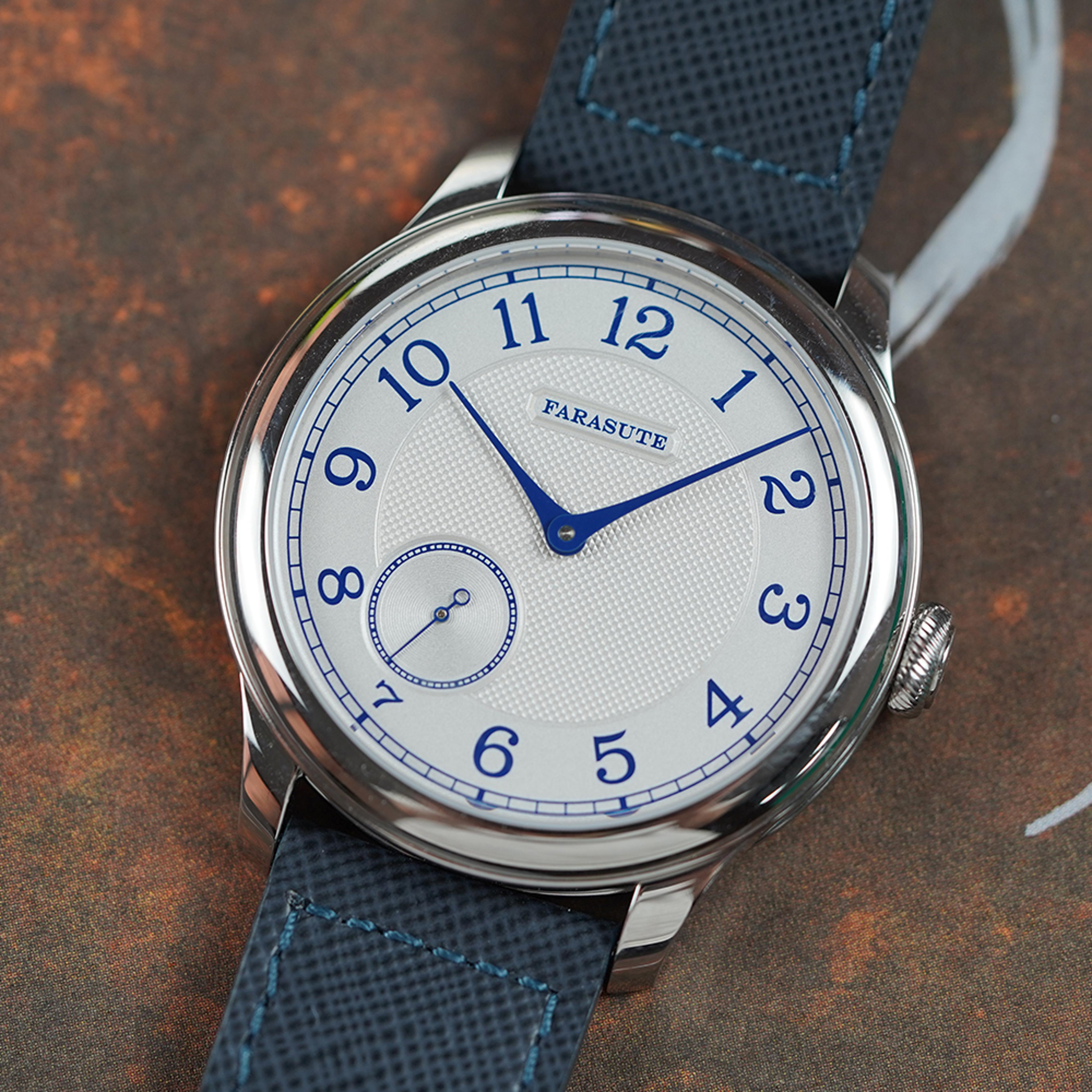 retro manual mechanical watch for men hour power reserve vintage small seconds timepiece
