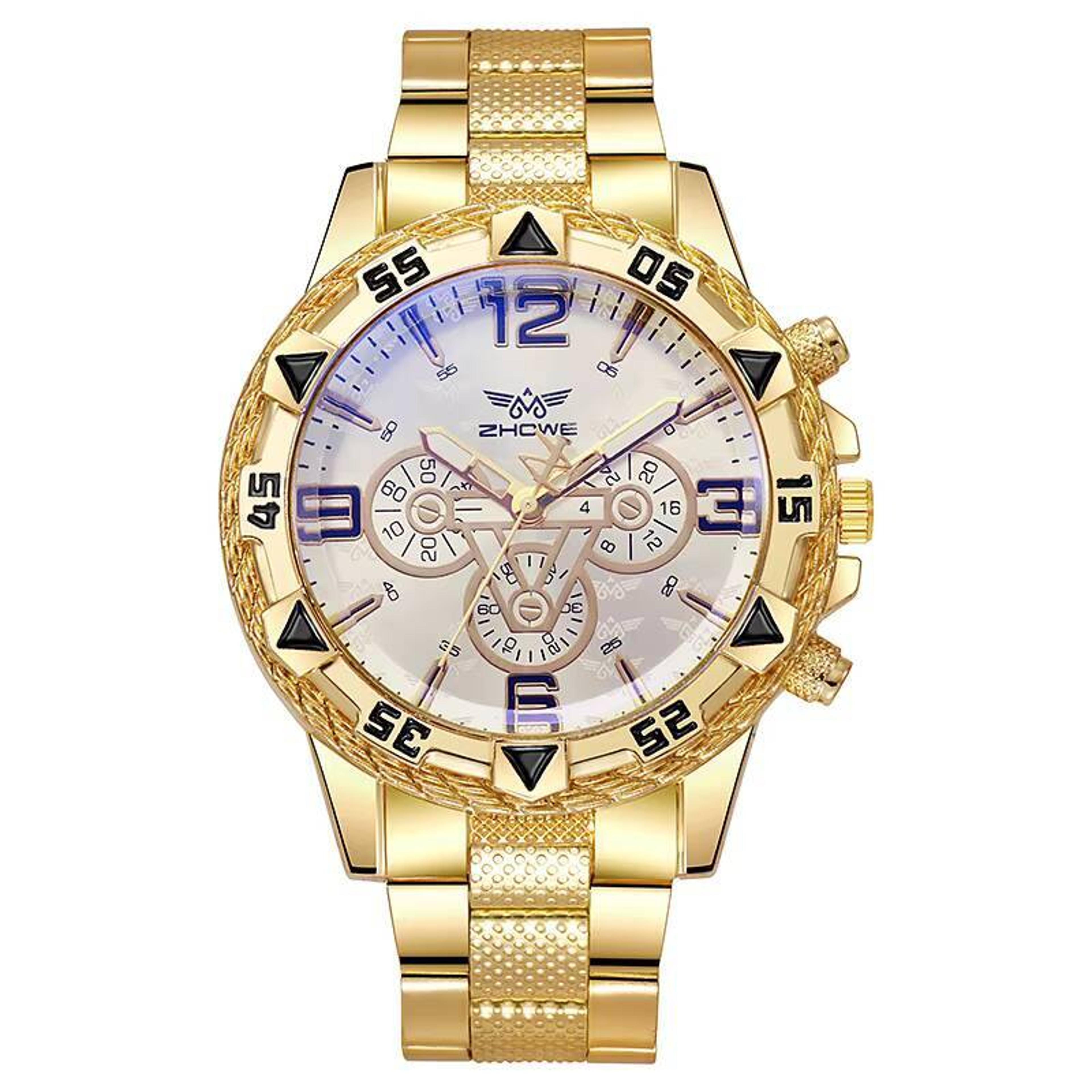 Luxury Large Dial Mens Quartz Watch For Business And Casual Style 6