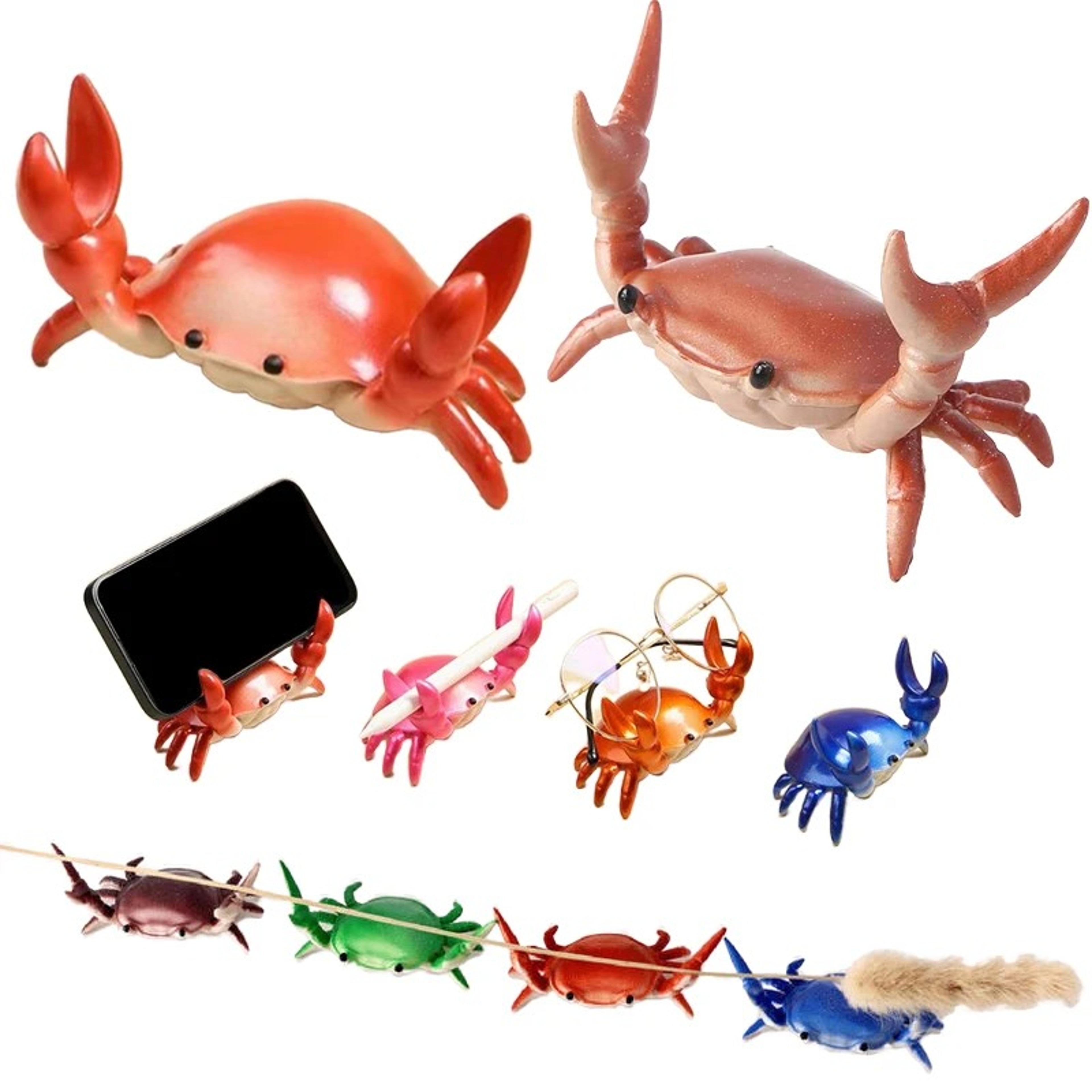 weightlifting crab pen holder pvc desktop storage decoration