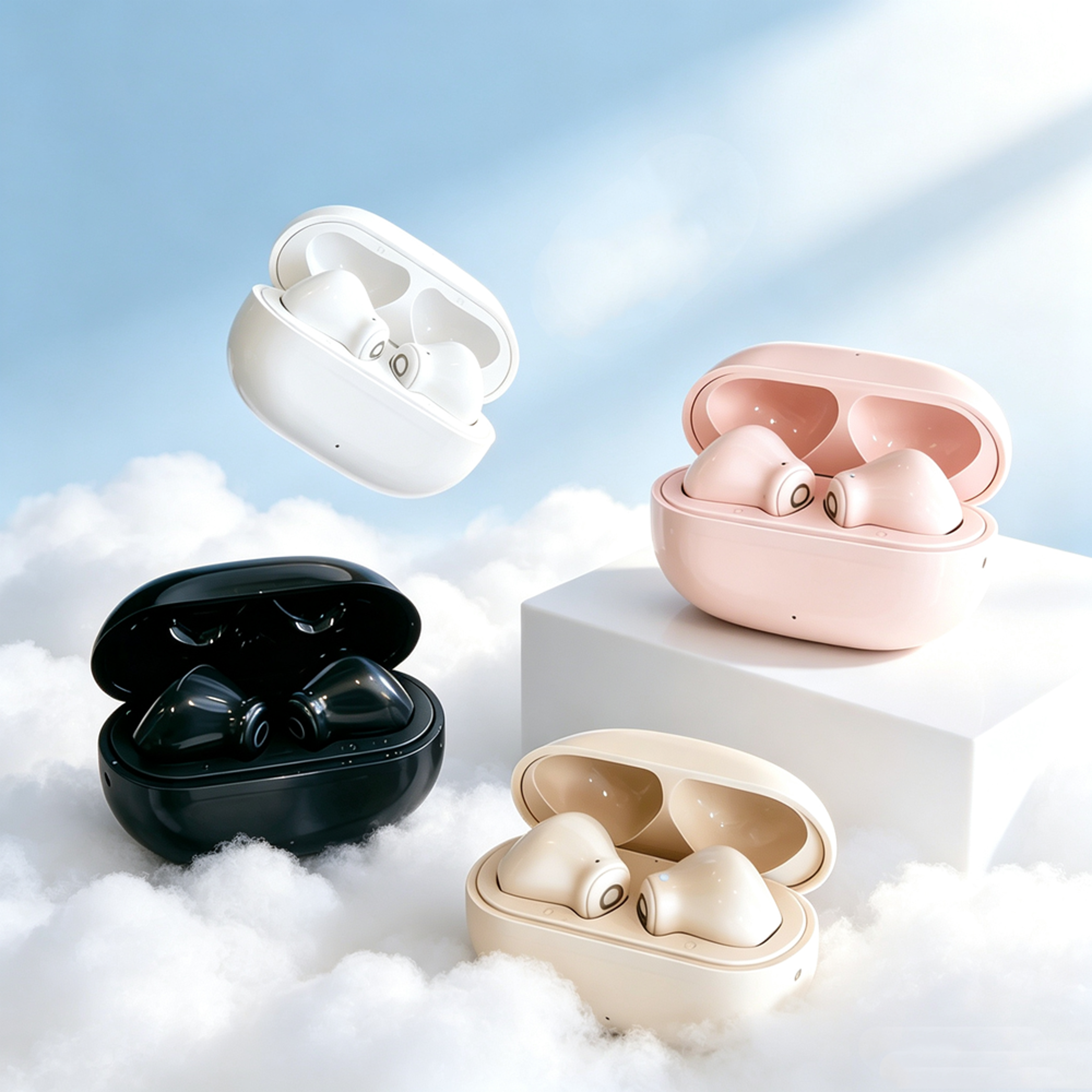 bluetooth wireless earbuds with noise cancellation and microphone
