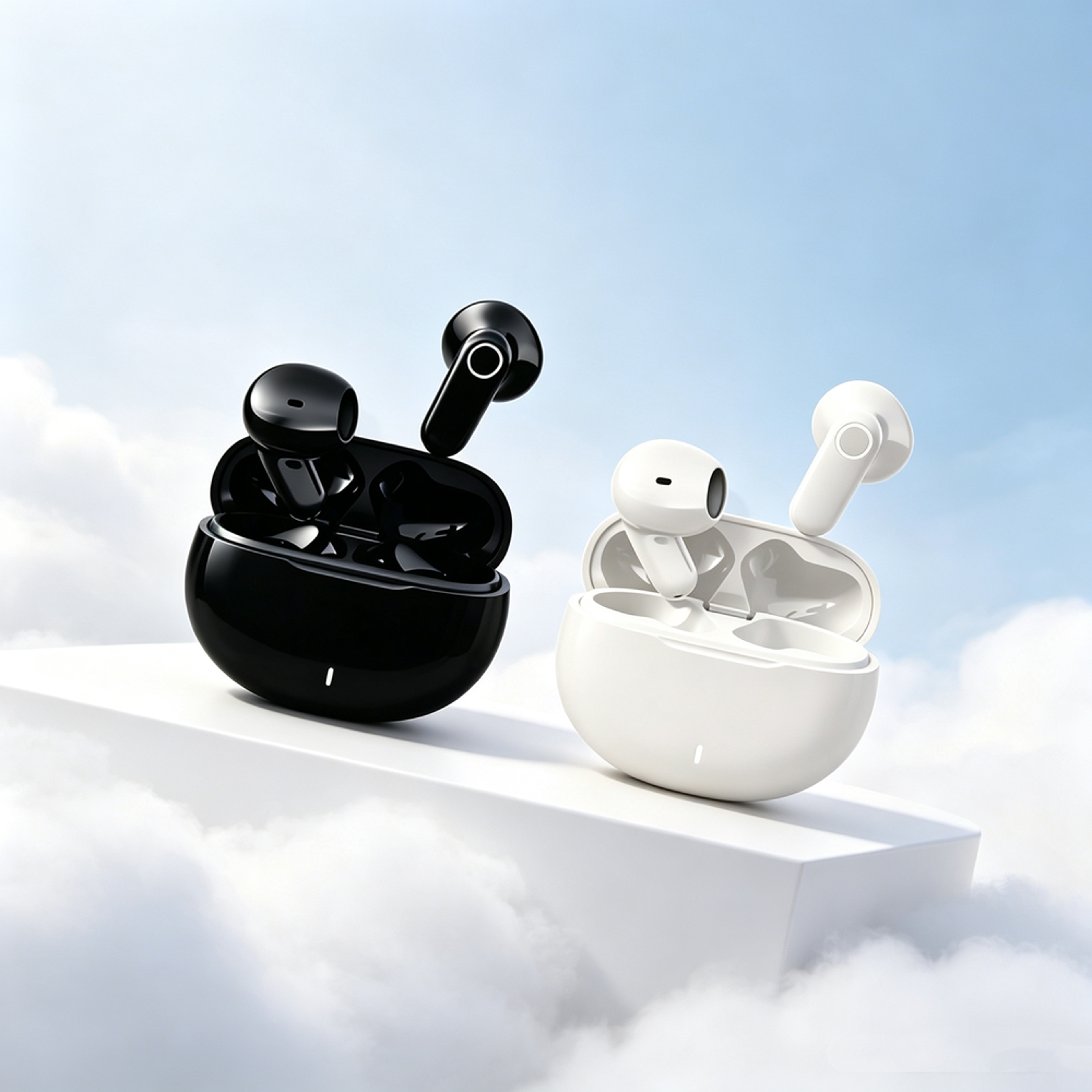 tws bluetooth wireless earbuds with active noise cancellation and microphone