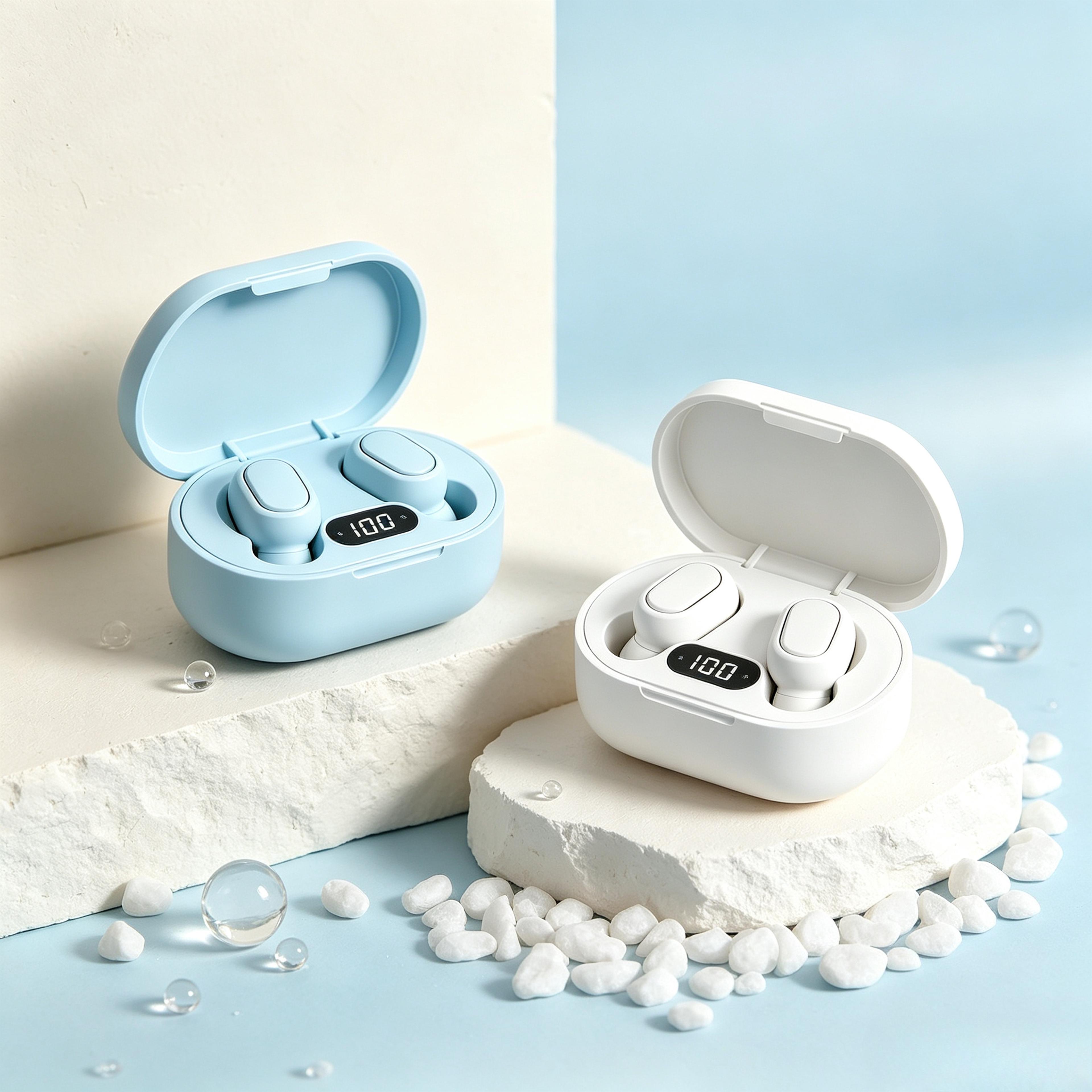 tws bluetooth wireless earbuds with microphone and active noise cancellation