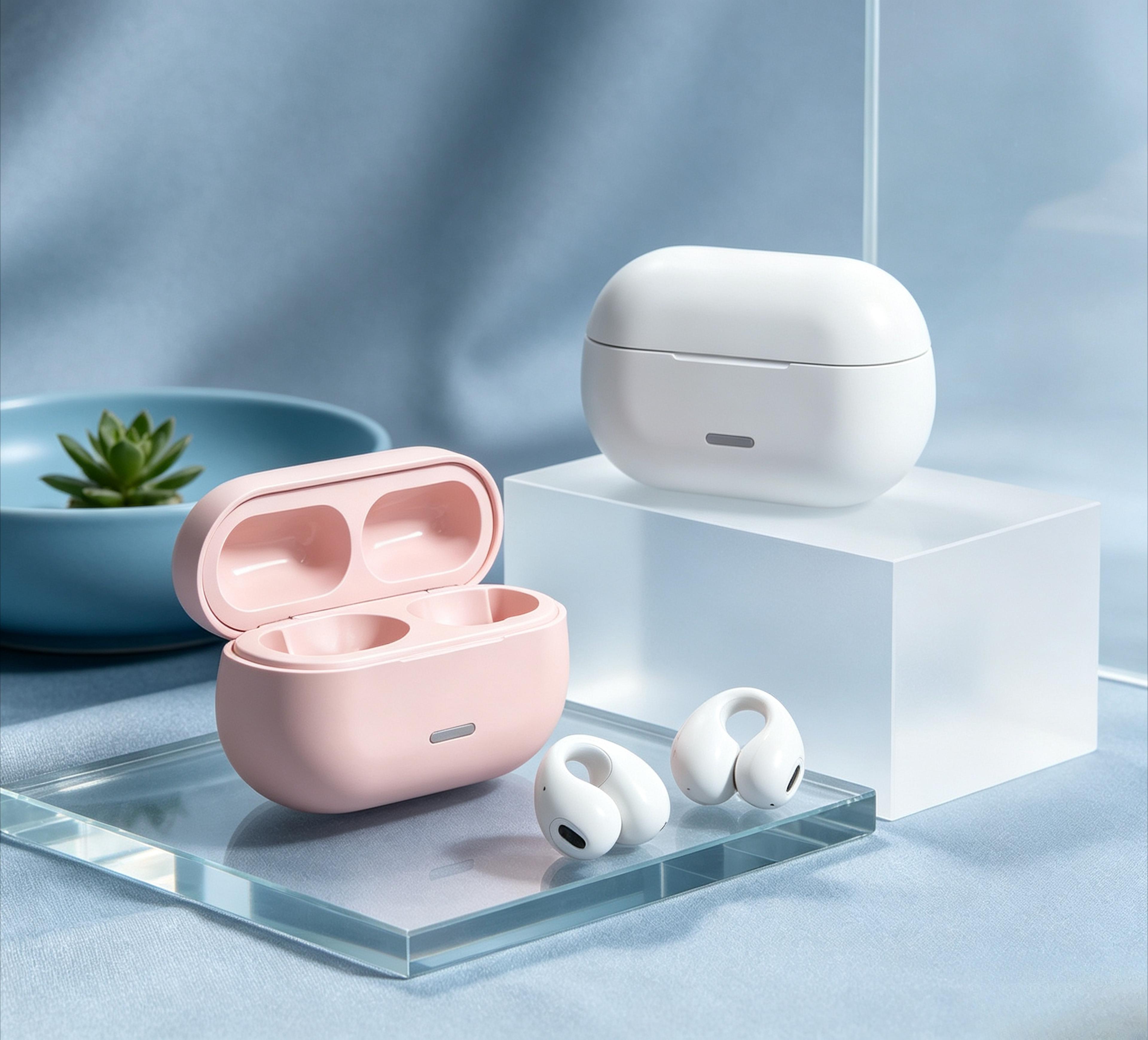 bluetooth wireless air conduction earphones with active noise cancellation