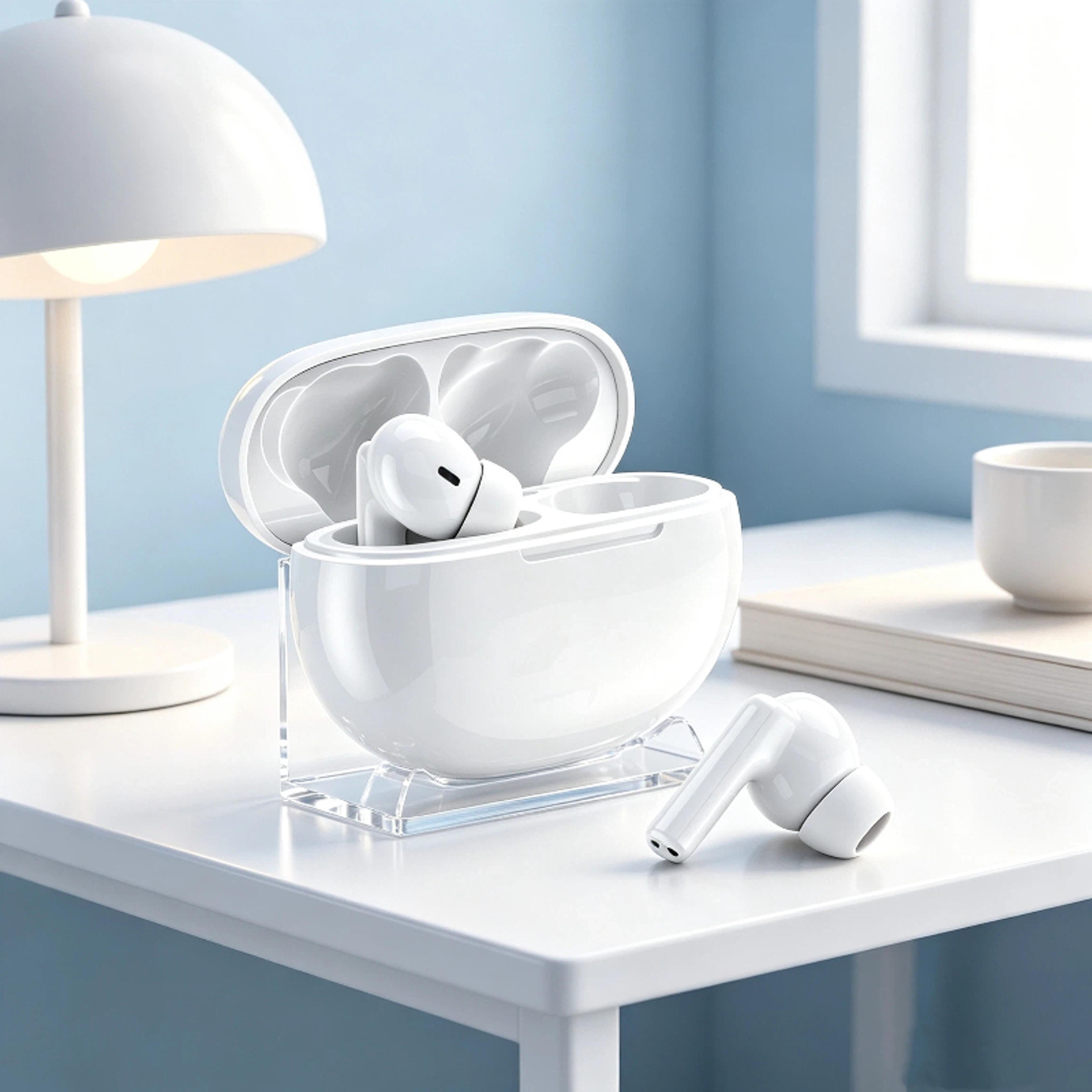 bluetooth earbuds with active noise cancellation charging case