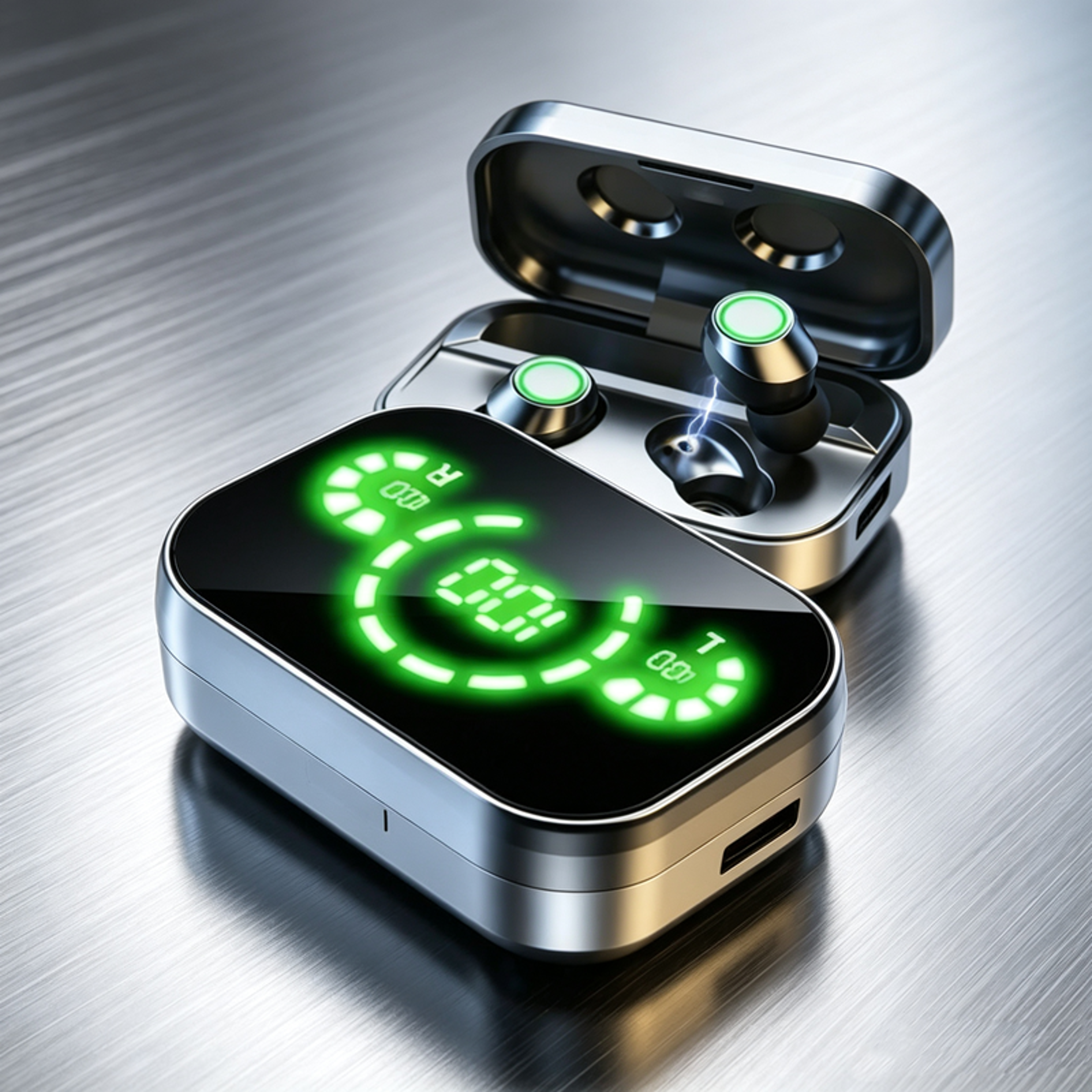 wireless bluetooth earbuds active noise cancellation charging case