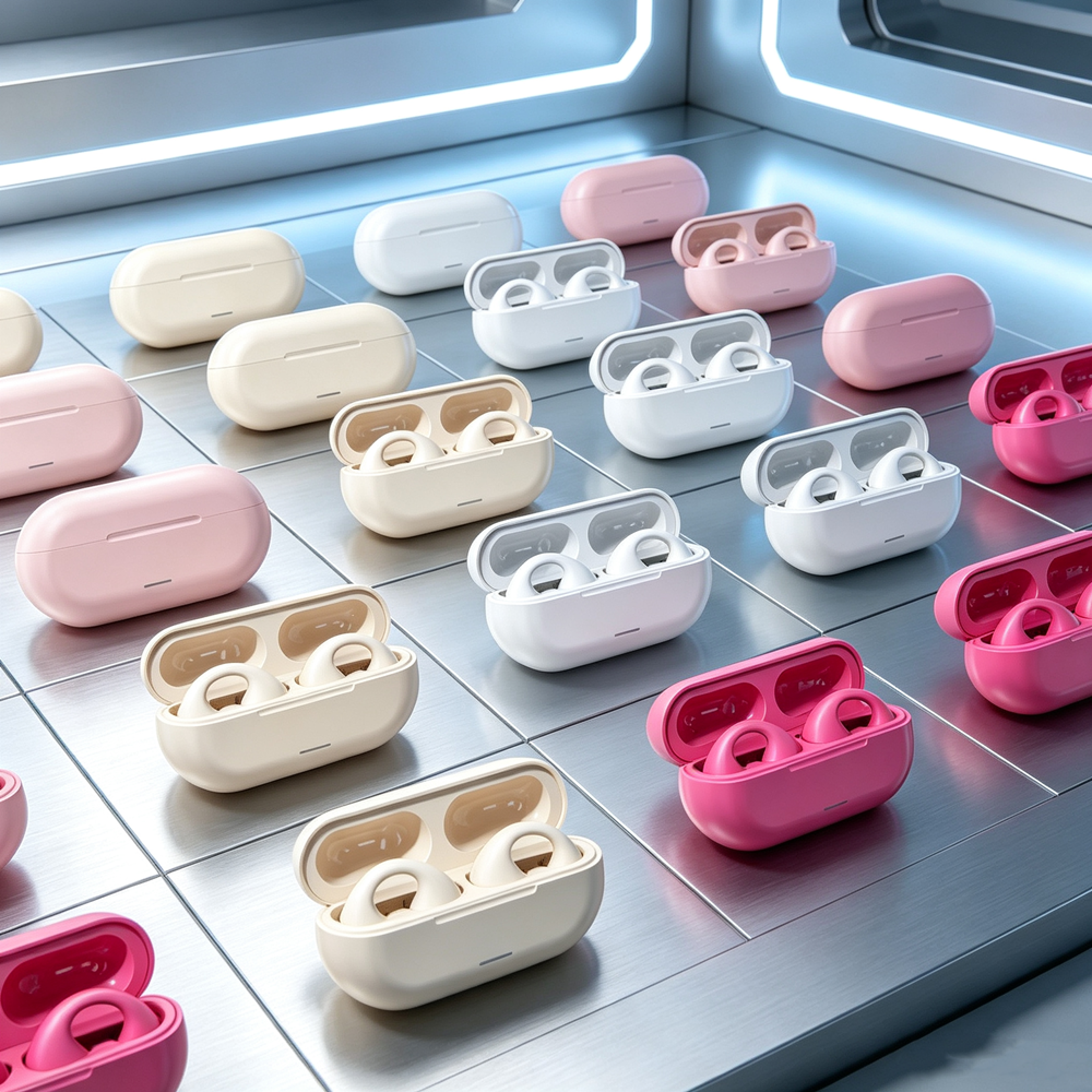 bluetooth tws earphones with active noise cancellation and charging case