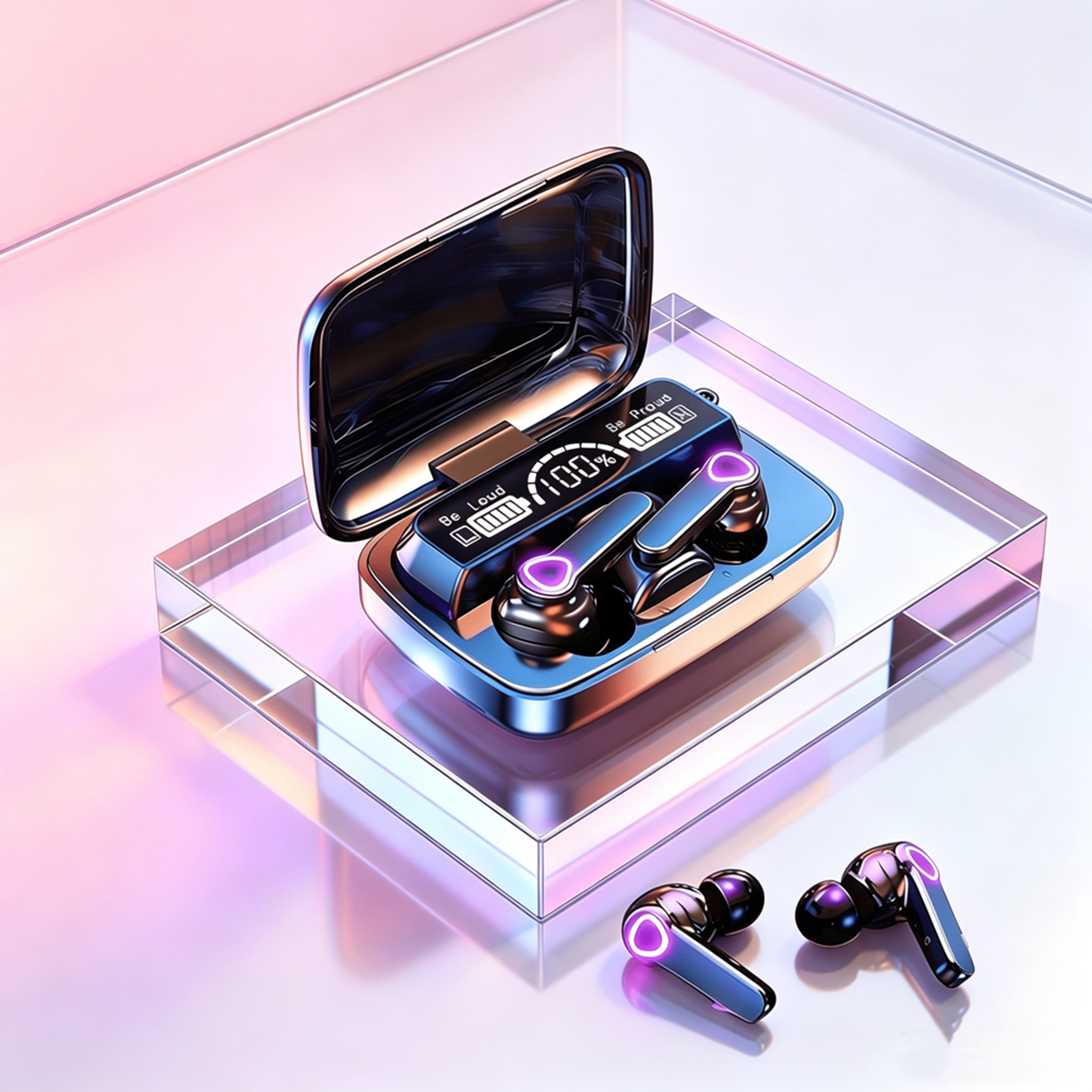 wireless gaming earbuds with bluetooth noise cancellation and microphone