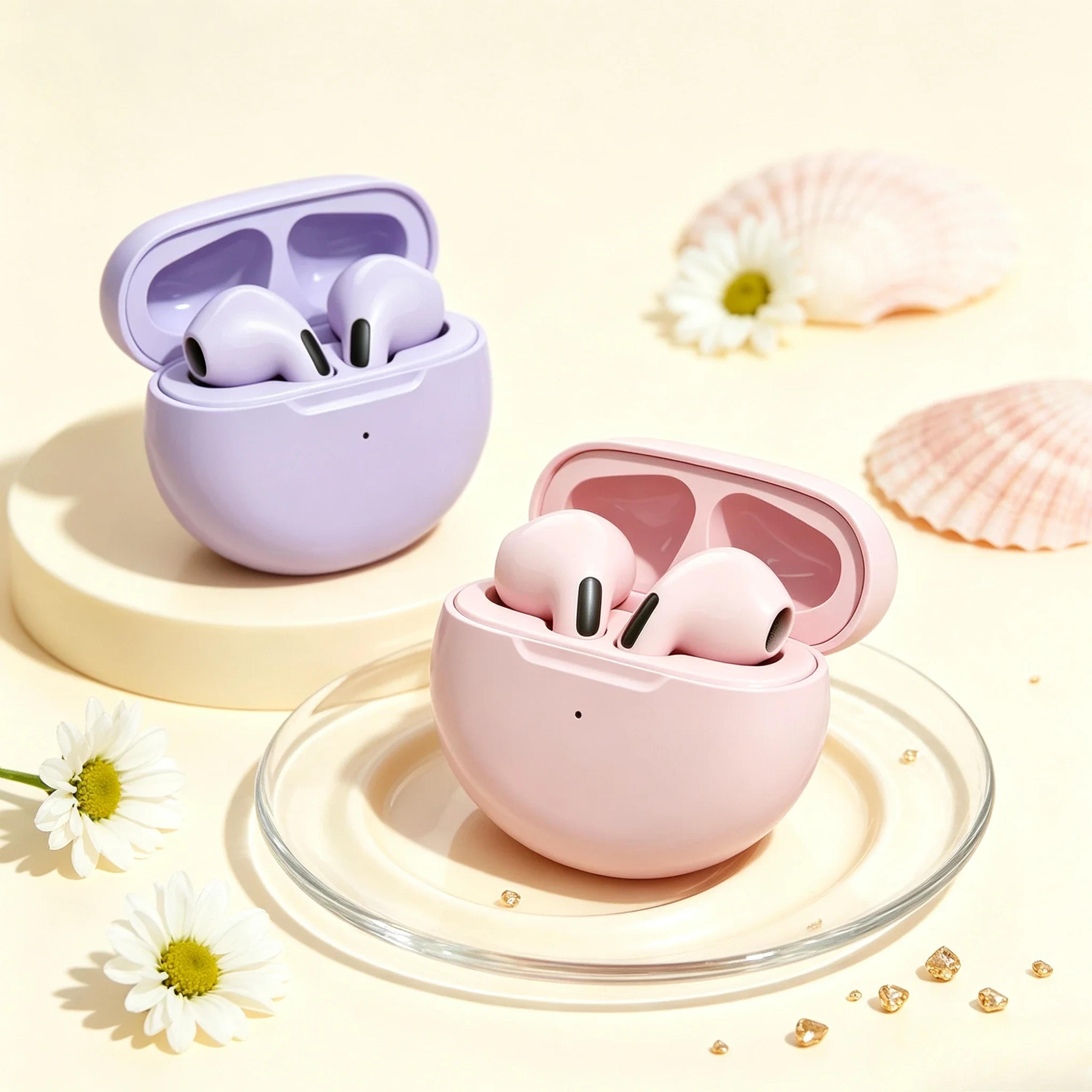 wireless bluetooth in ear headphones with active noise cancellation and charging case