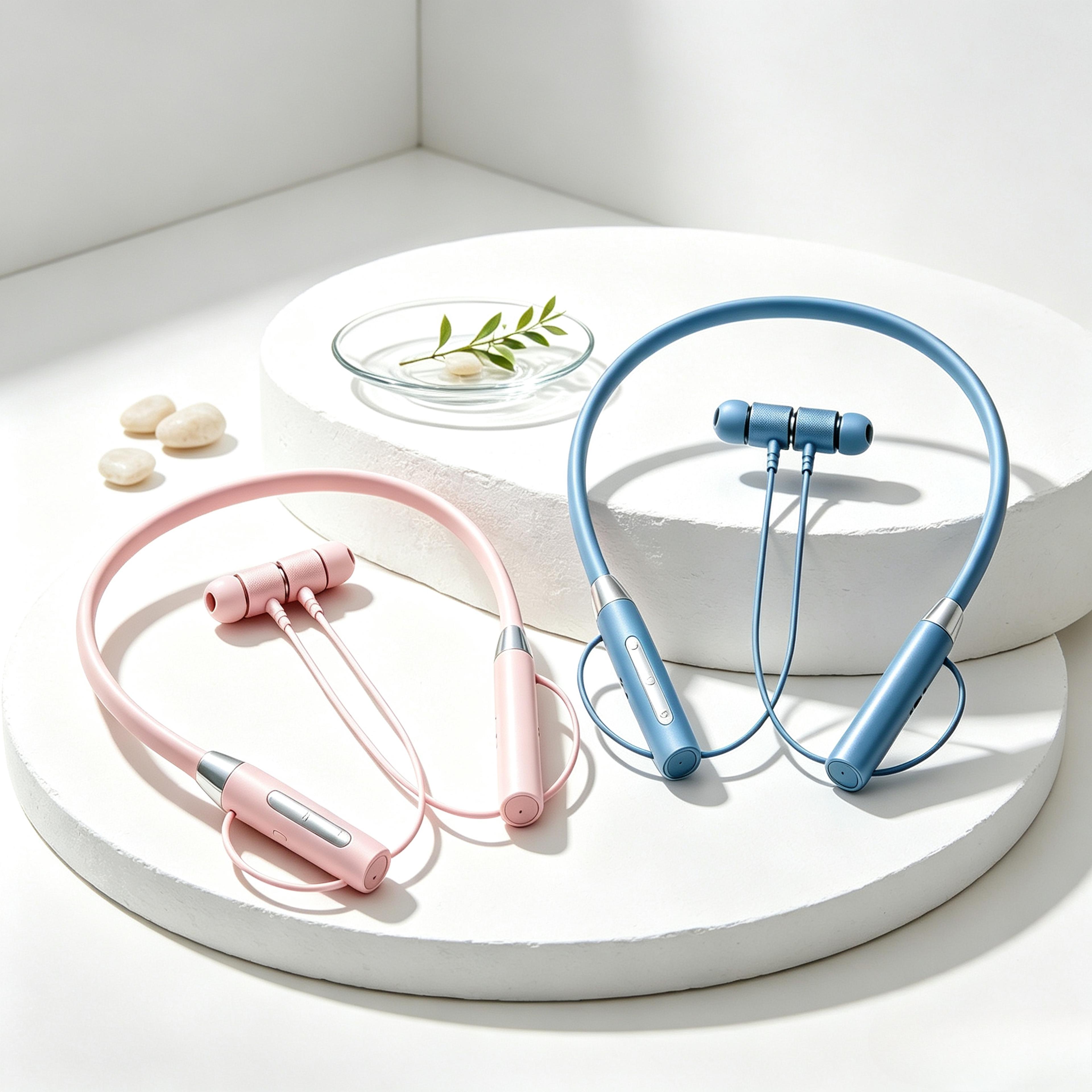 bluetooth wireless earbuds with microphone active noise cancellation and charging case