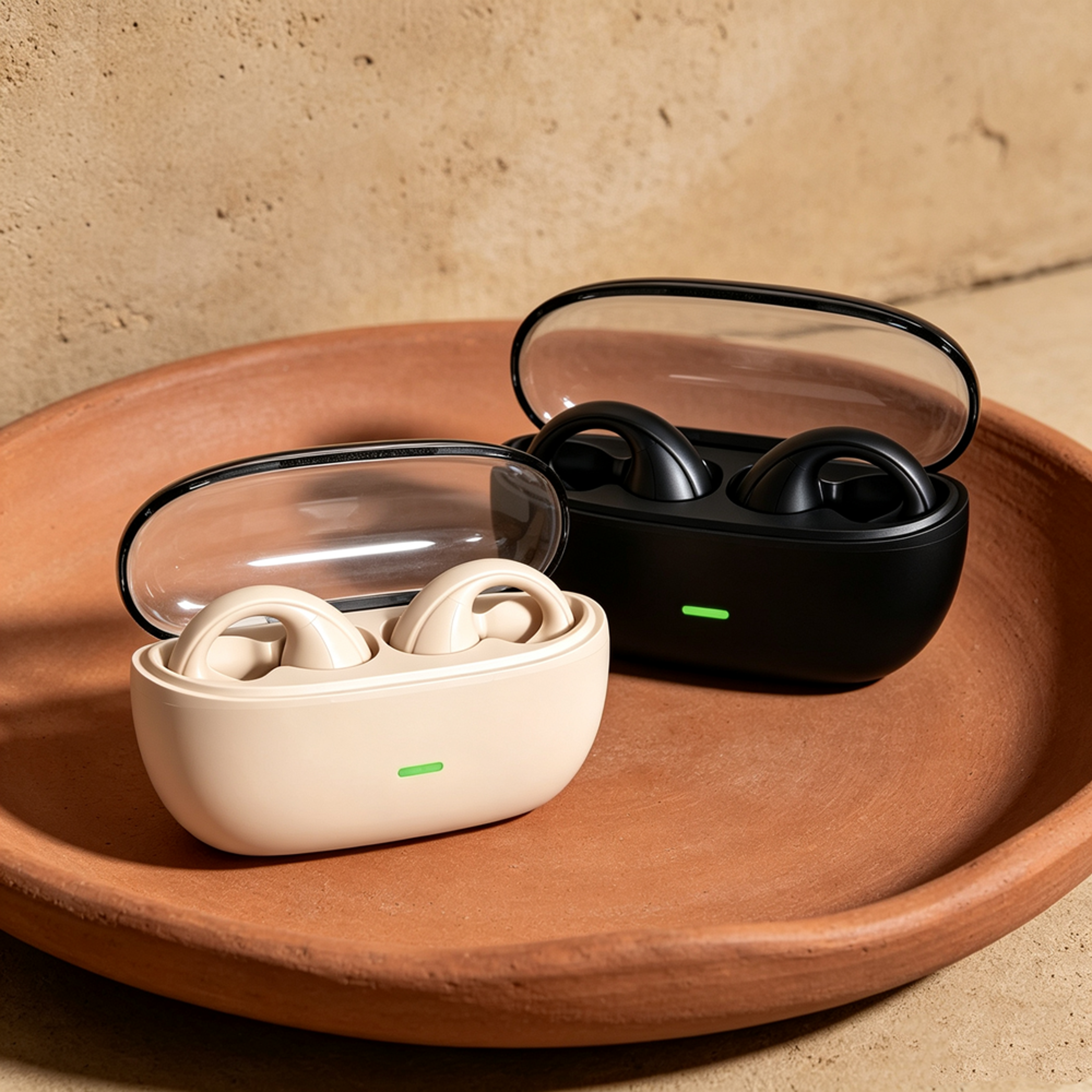 wireless bone conduction bluetooth earbuds with active noise cancellation
