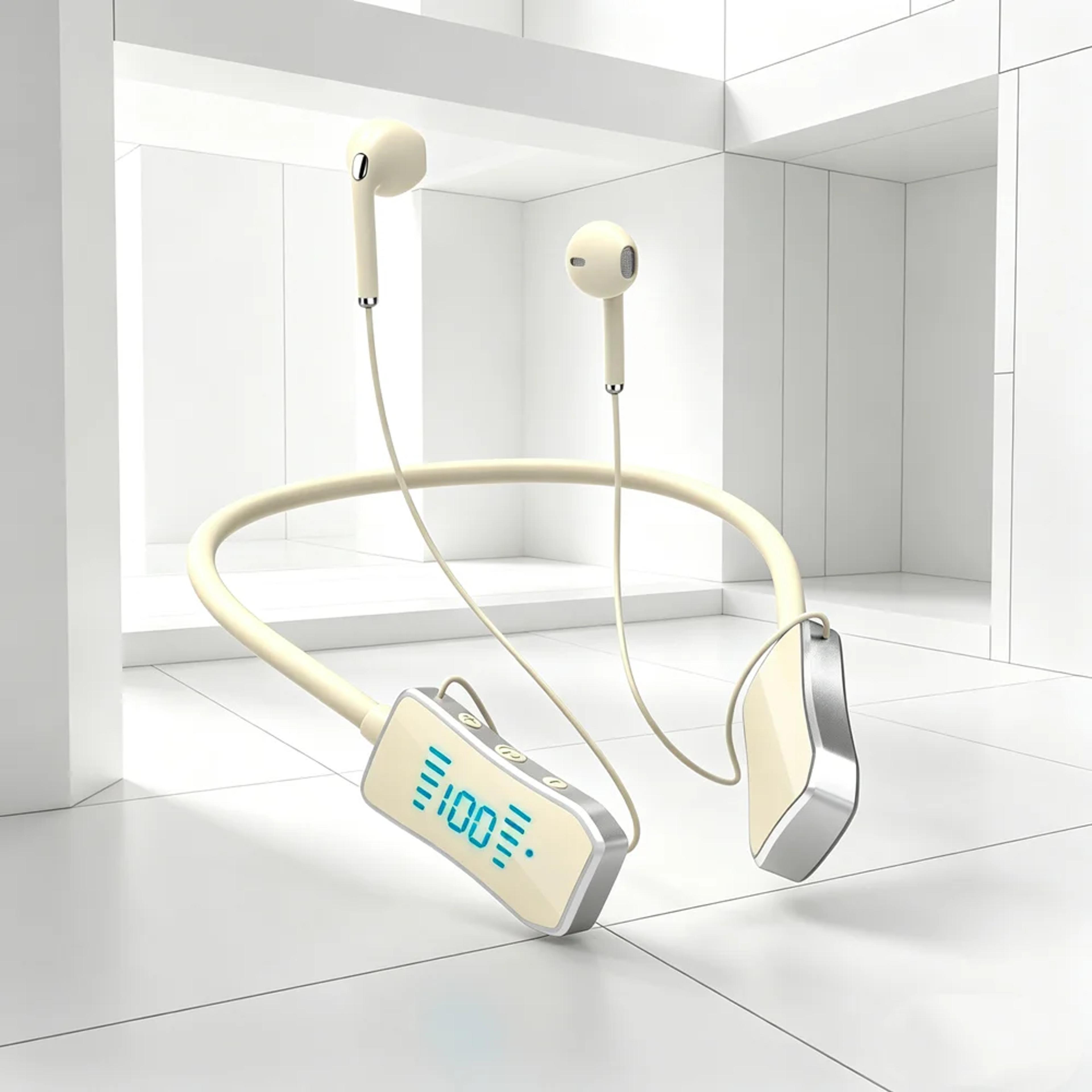 wireless ergonomic bluetooth earbuds with active noise cancelling and charging case