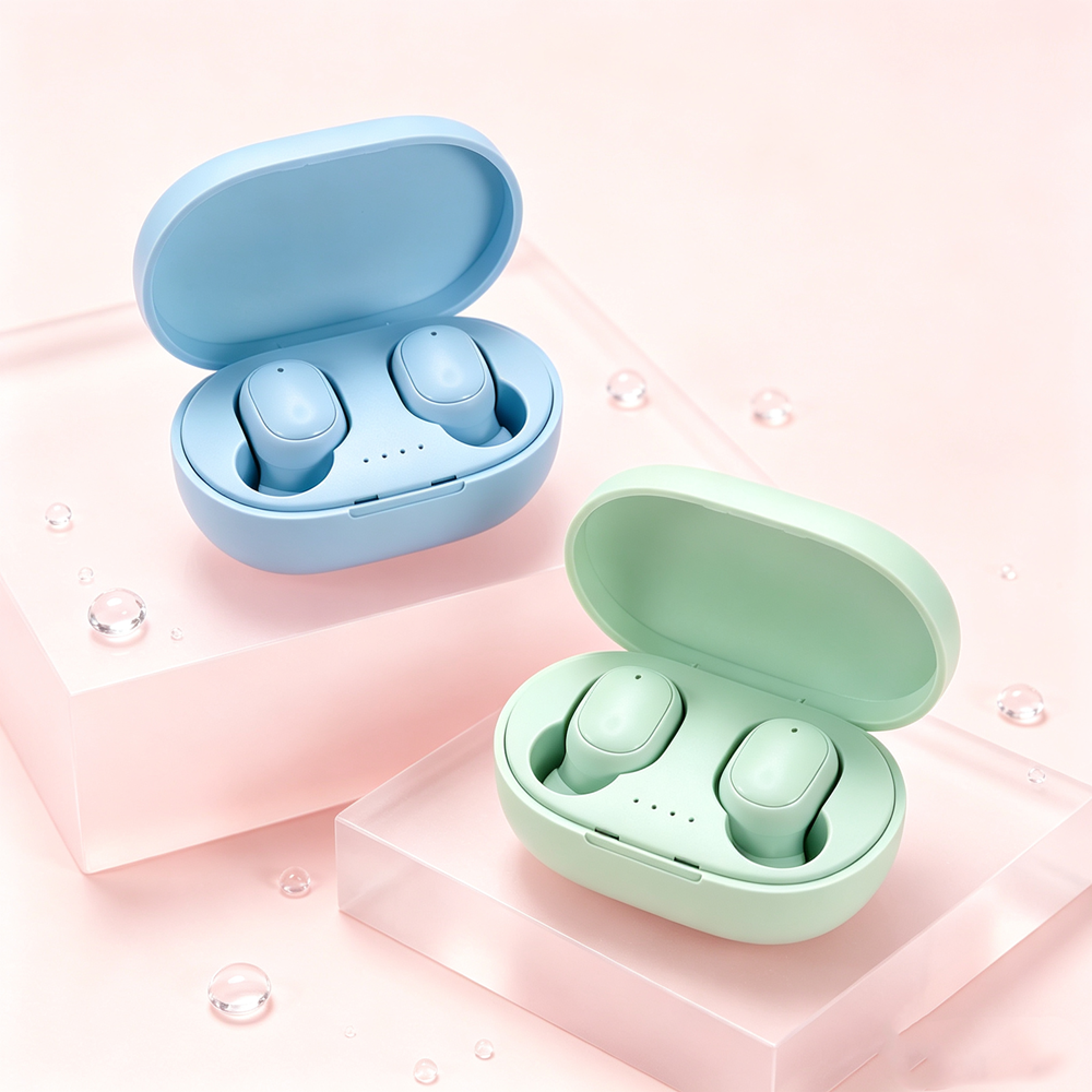 wireless bluetooth earphones with active noise cancelling and charging case