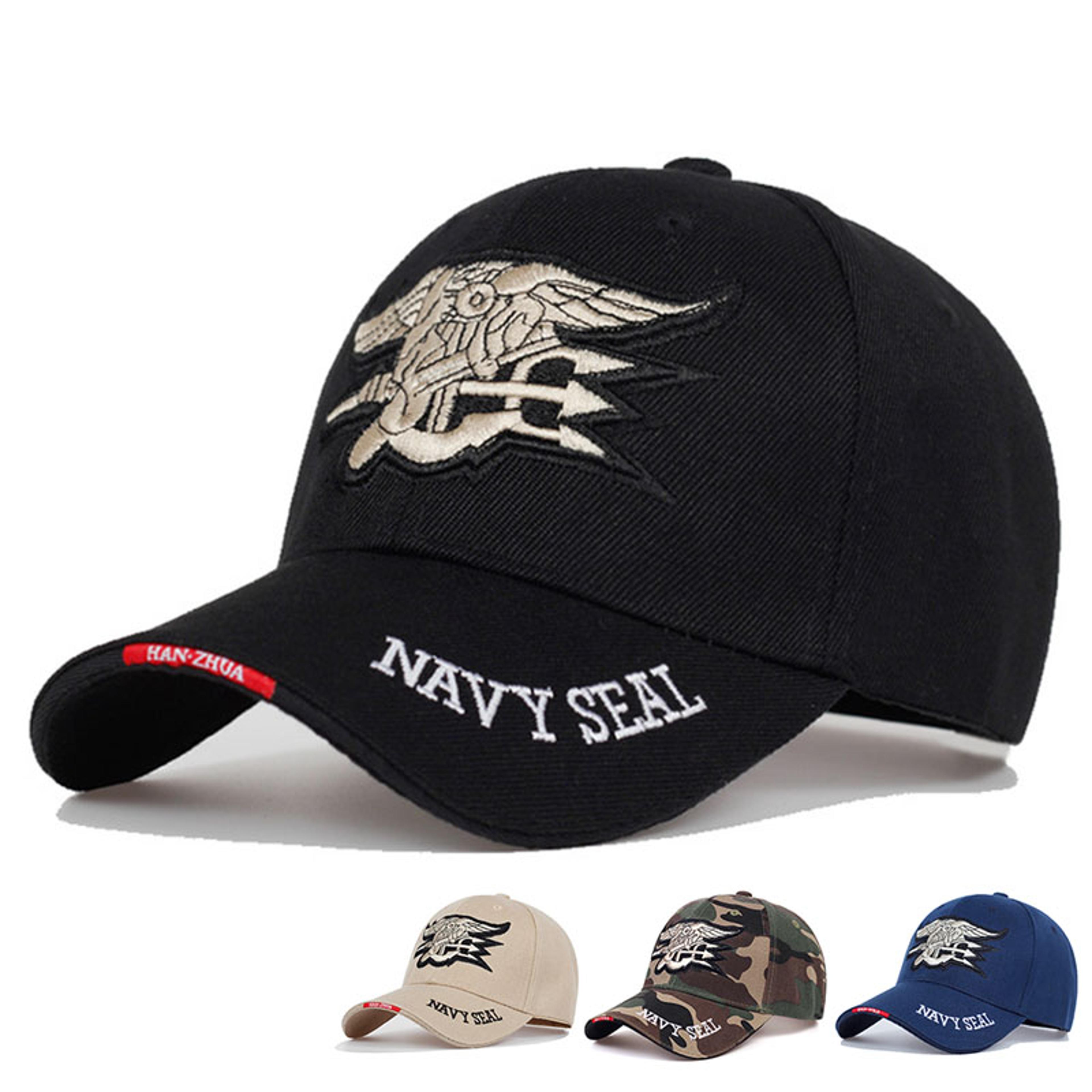 unisex seal assault team embroidery baseball cap adjustable outdoor sunscreen hat