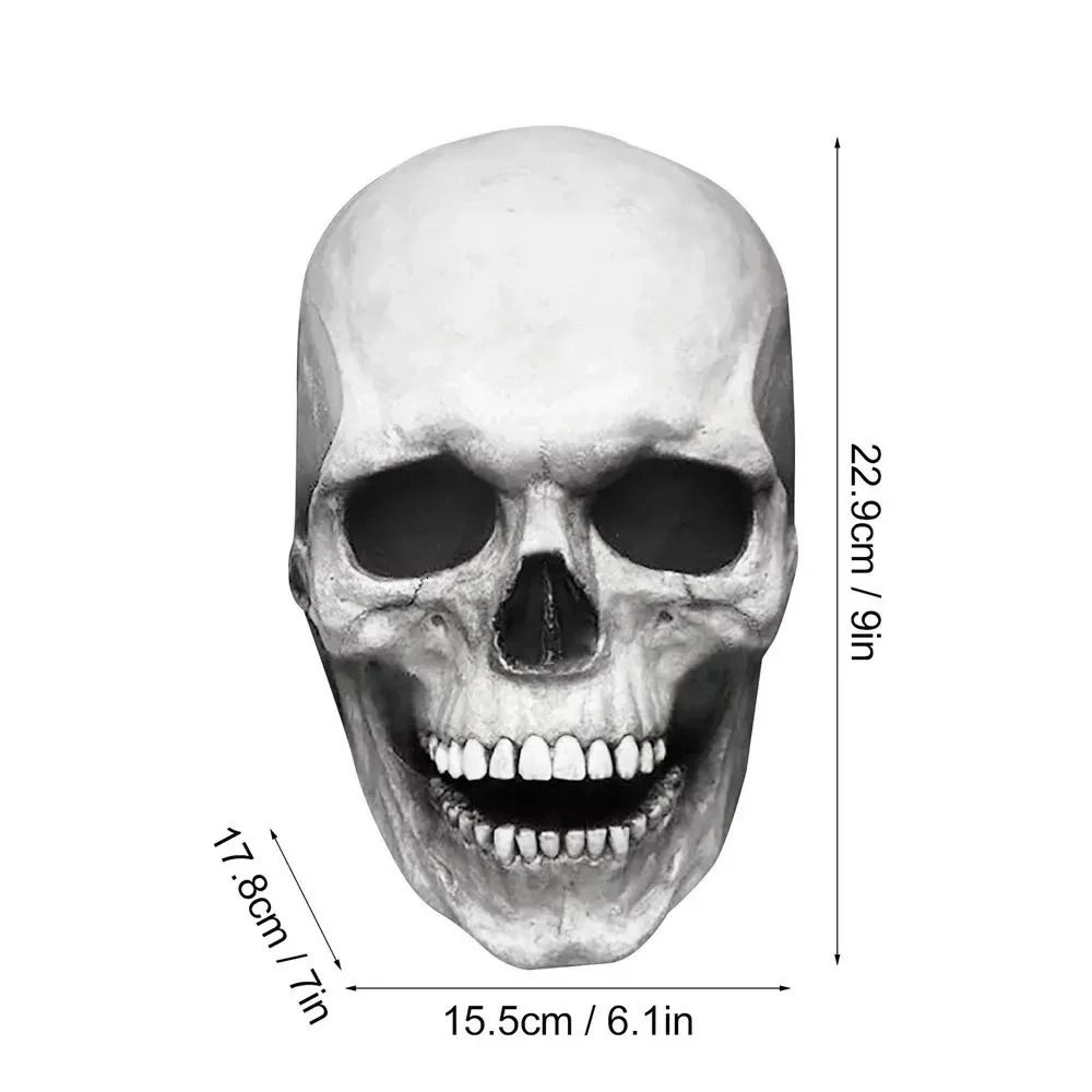 Movable Jaw Skull Halloween Mask Full Head Horror Helmet For Cosplay Parties 1