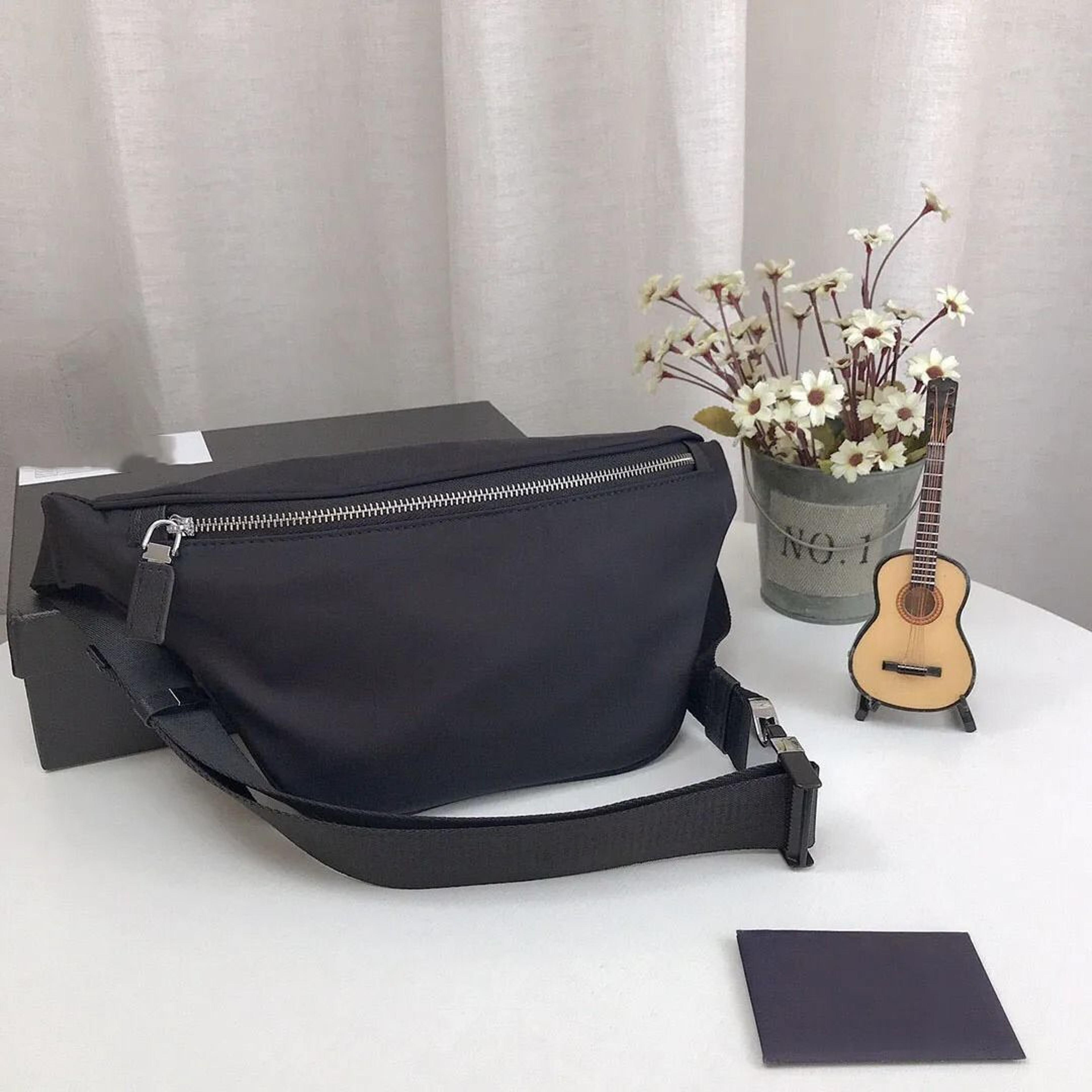 lightweight canvas crossbody waist bag with adjustable strap