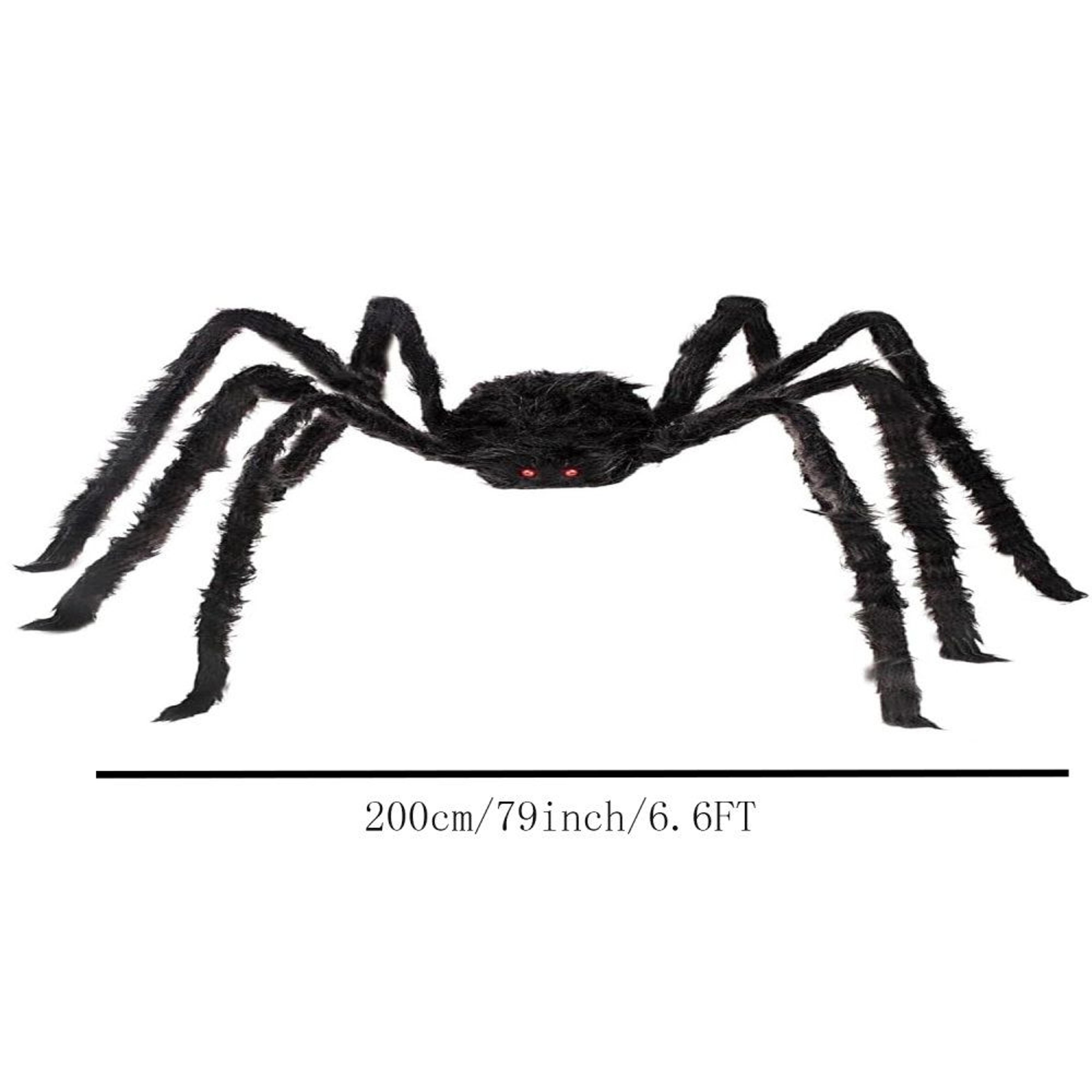 Giant Halloween Spider Decorations With Bendable Legs And Red Eyes 1