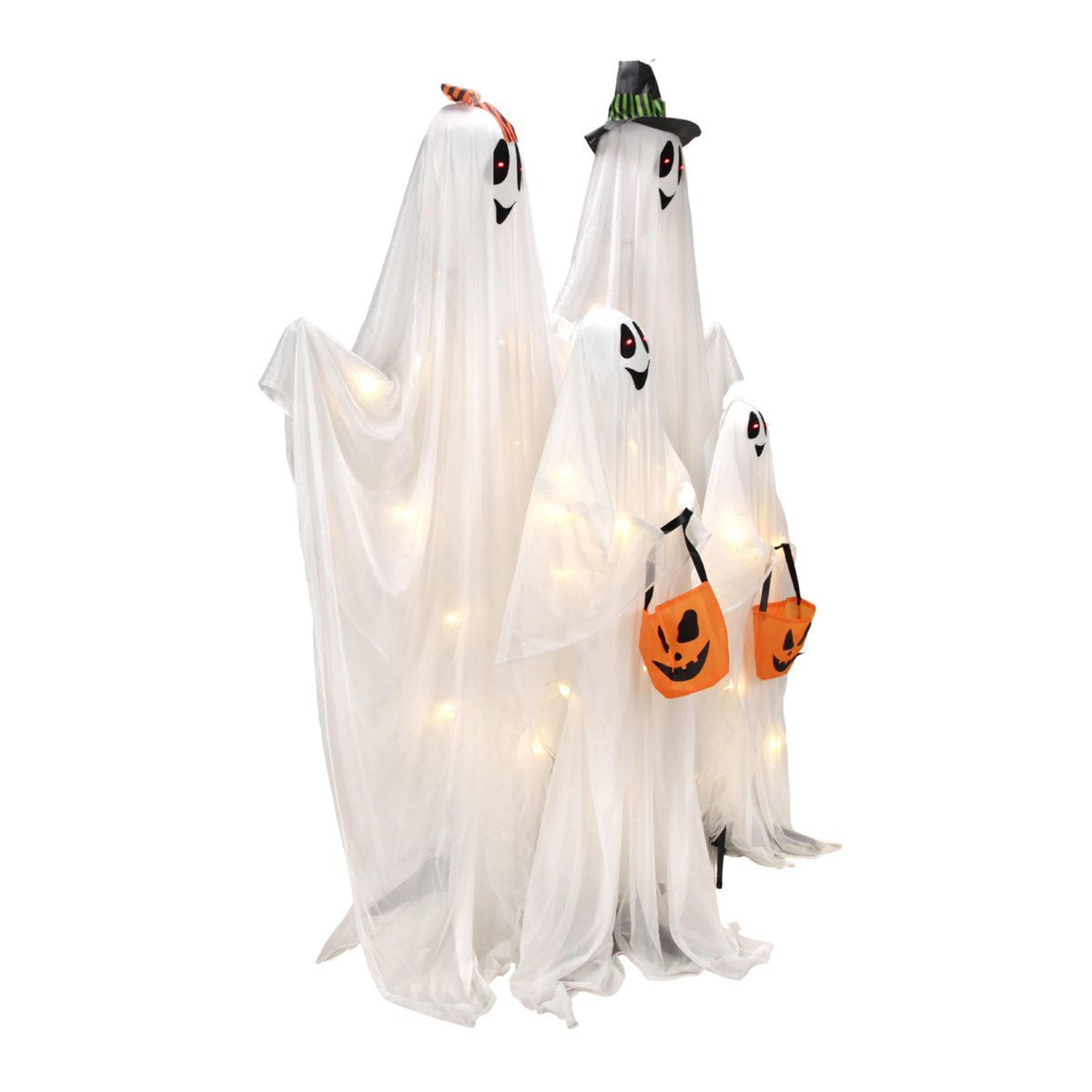 lighted ghost family halloween decoration with battery powered led lights