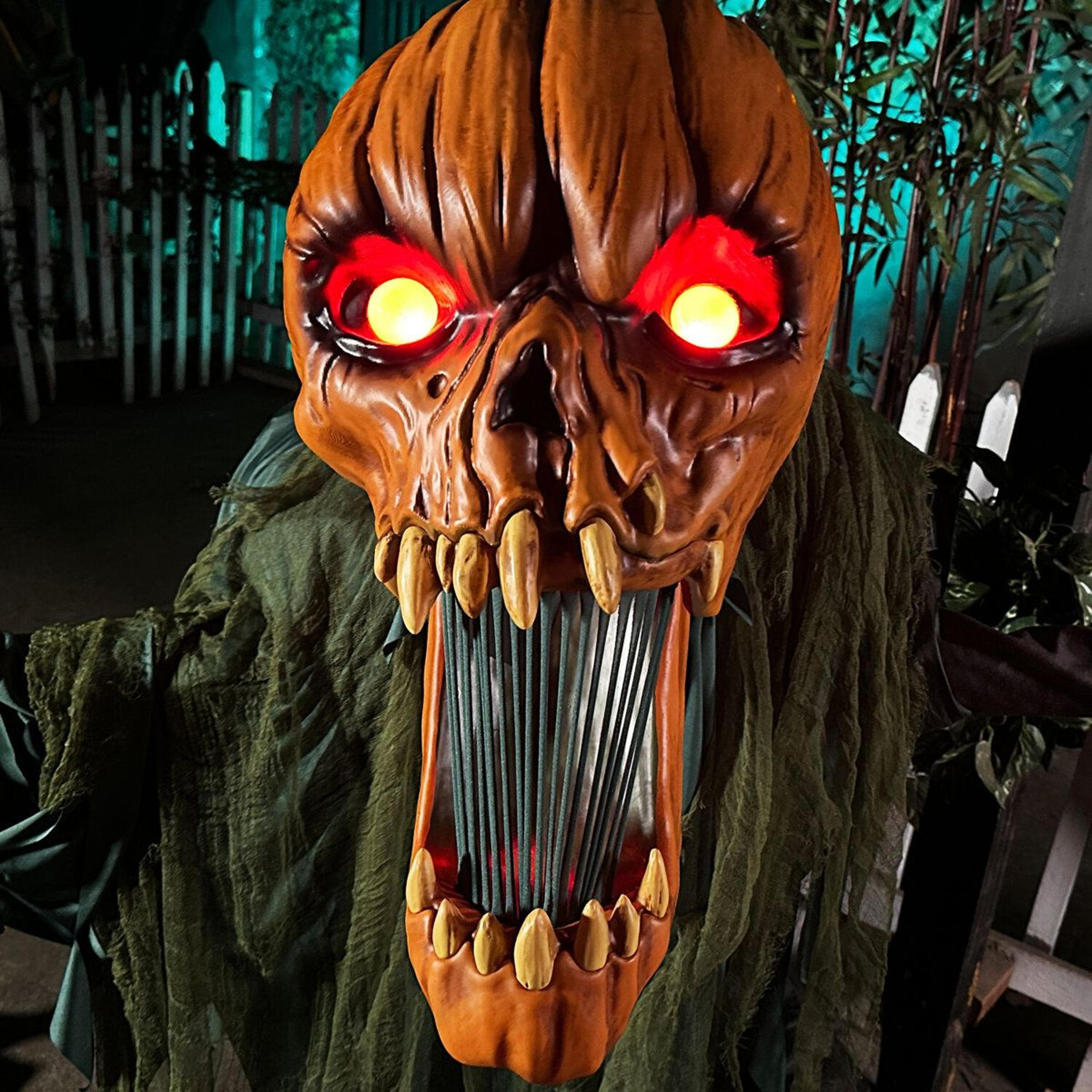 halloween groundbreaking jack animatronic with motion and sound activation