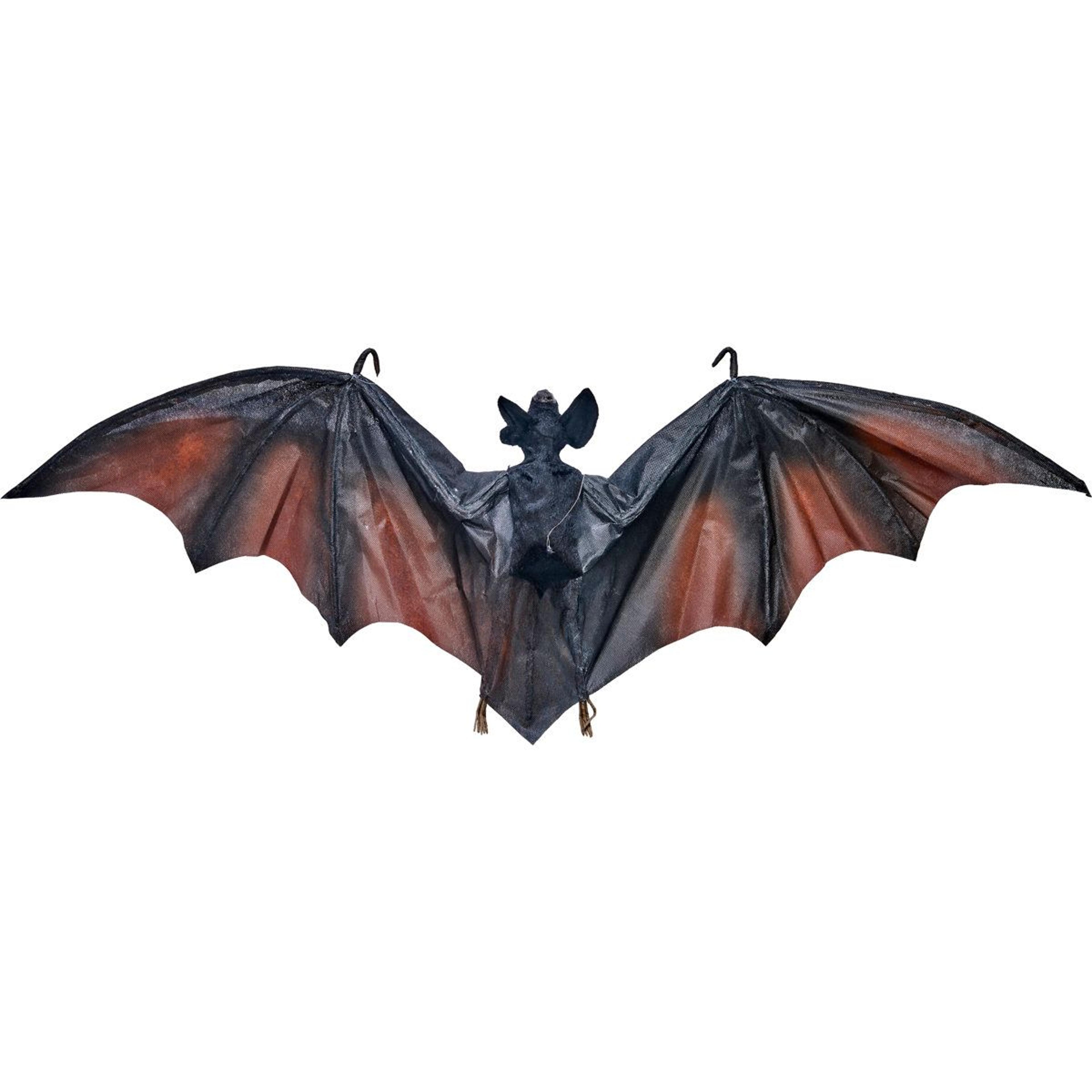 giant flying halloween black bat decoration with wingspan