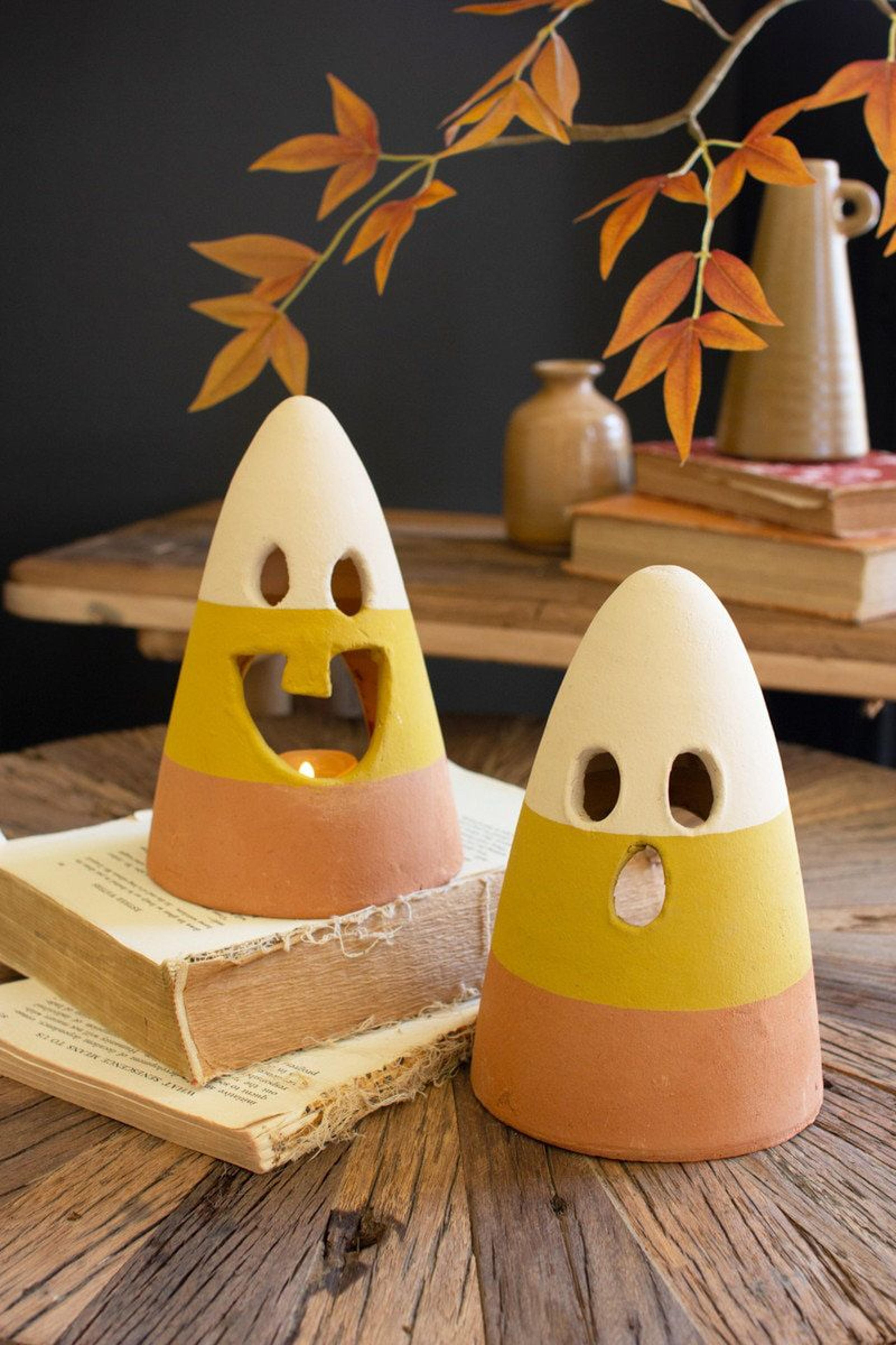 candy corn lantern handmade fall decorations