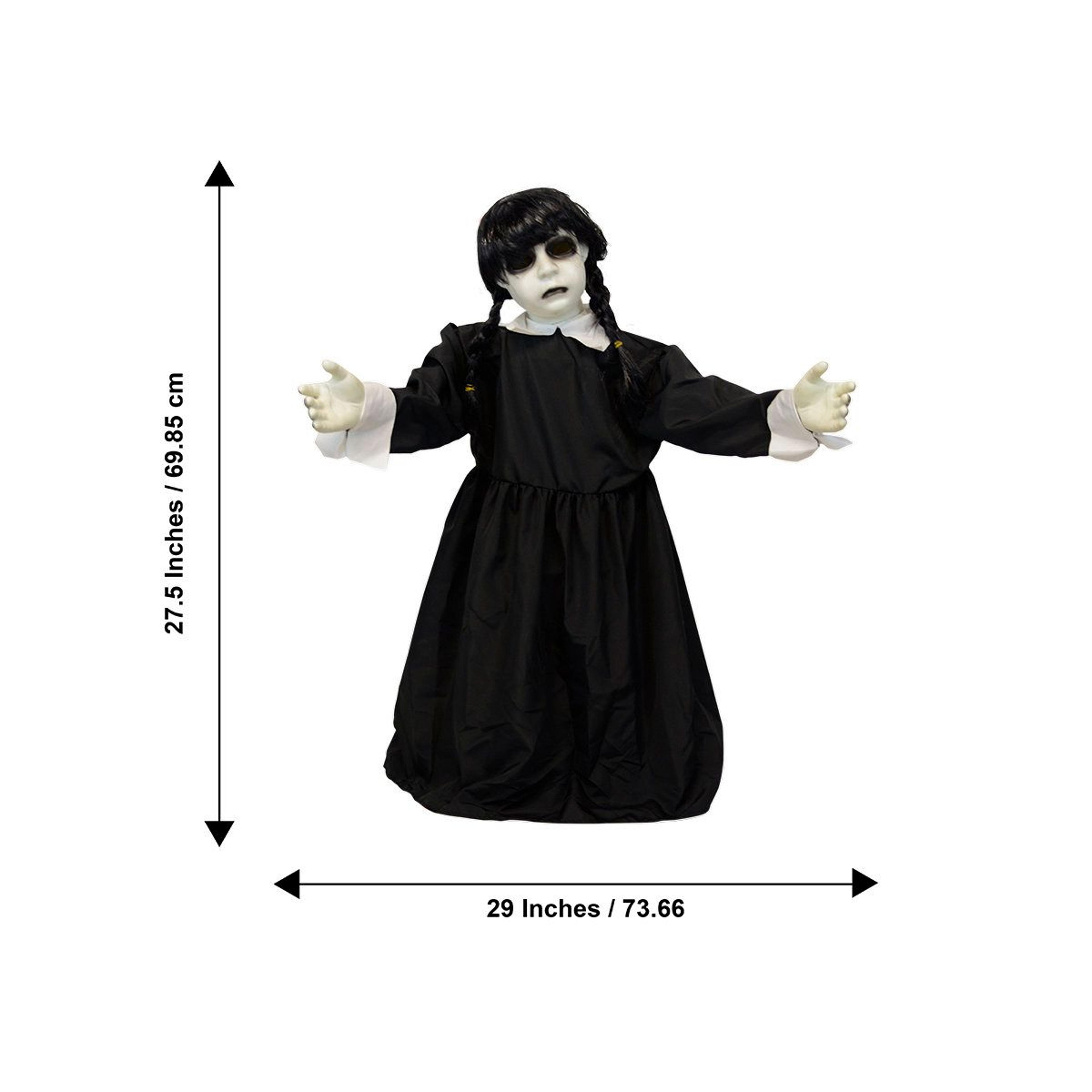 Hanging Halloween Ghost And Witch Decoration With Battery Powered LED Lights 2