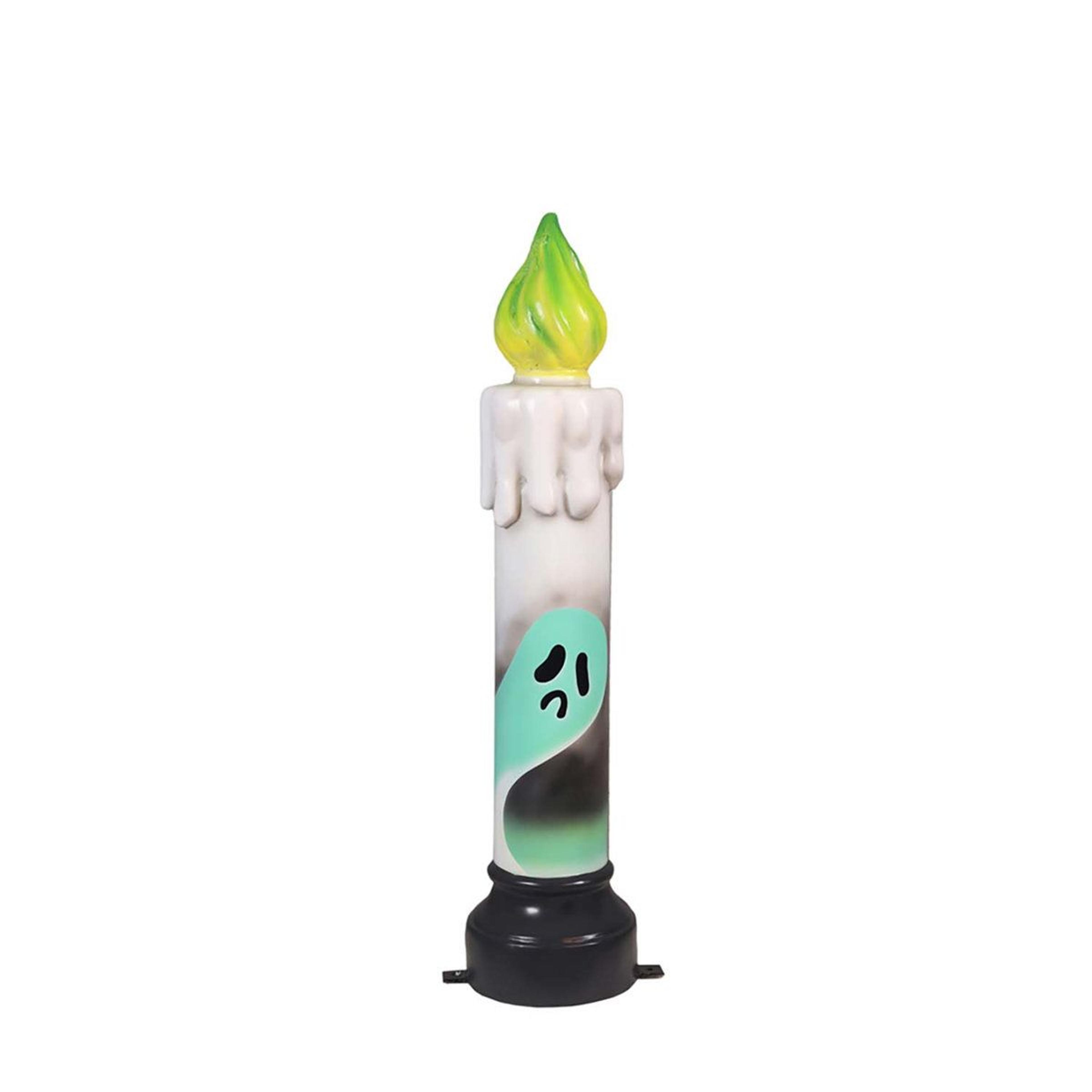 halloween ghost candle decoration resin and steel halloween decor