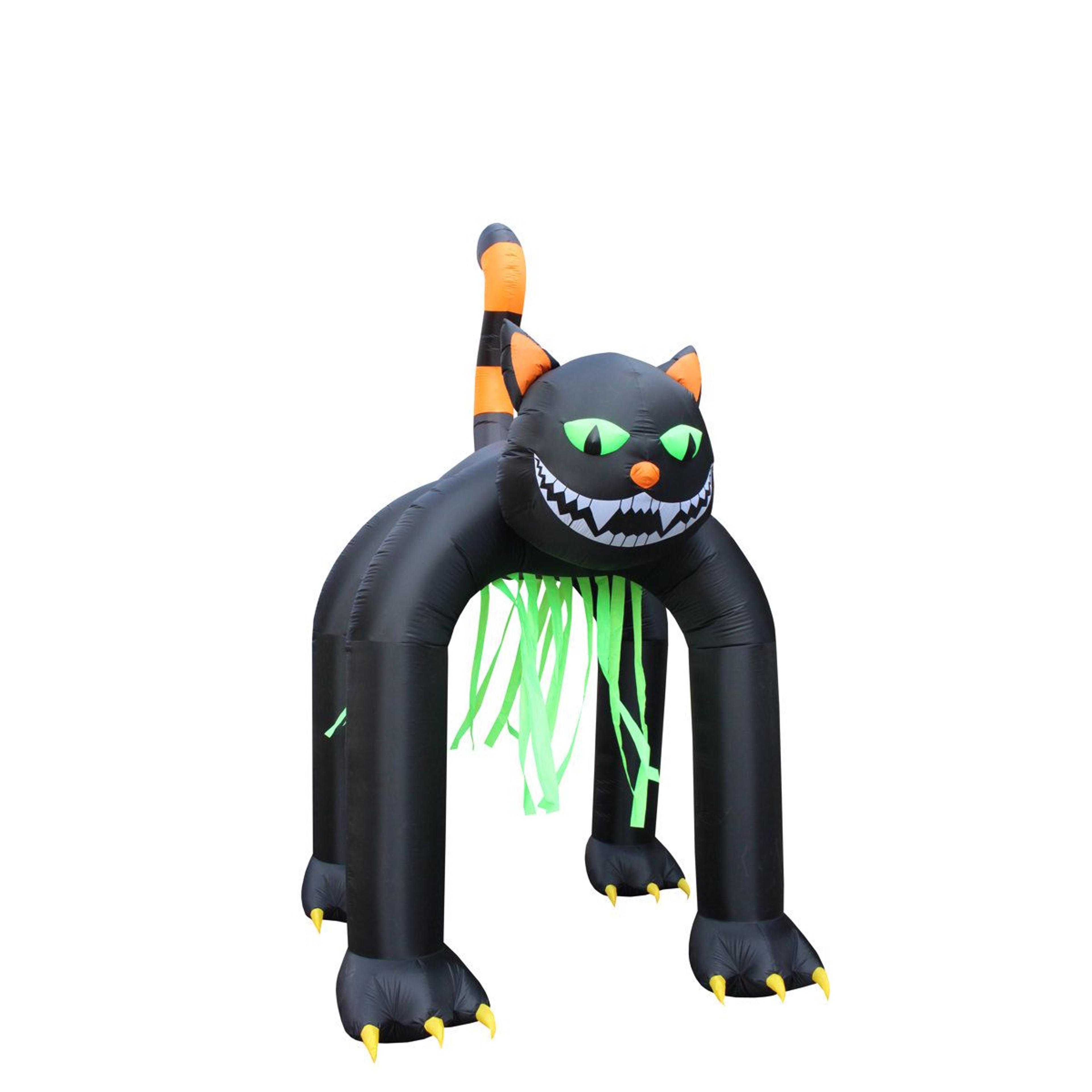 Giant Black Cat Halloween Inflatable Archway With Lights For Indoor And Outdoor Decor 3