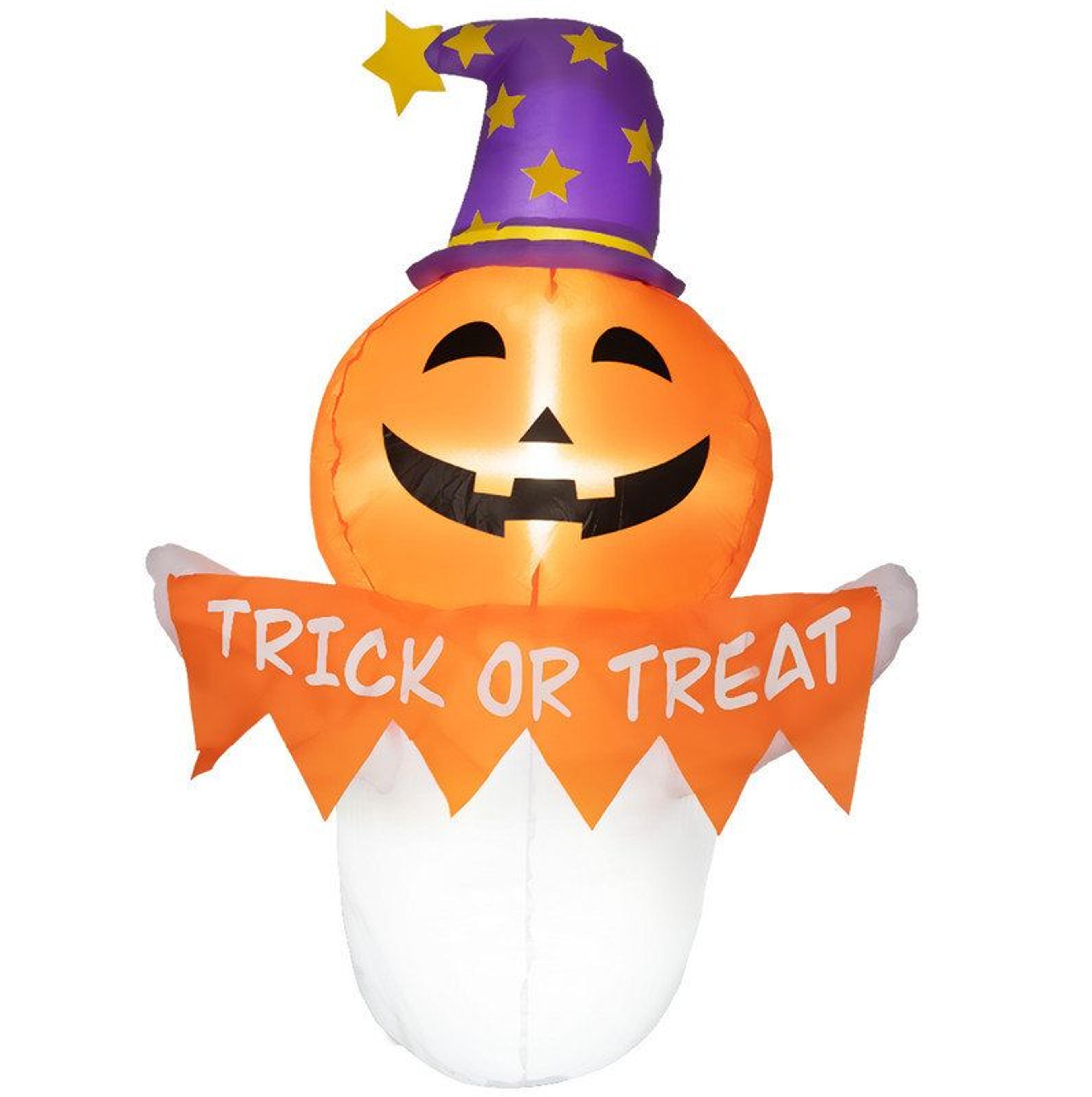 halloween inflatable ghost with led lights for outdoor yard decor