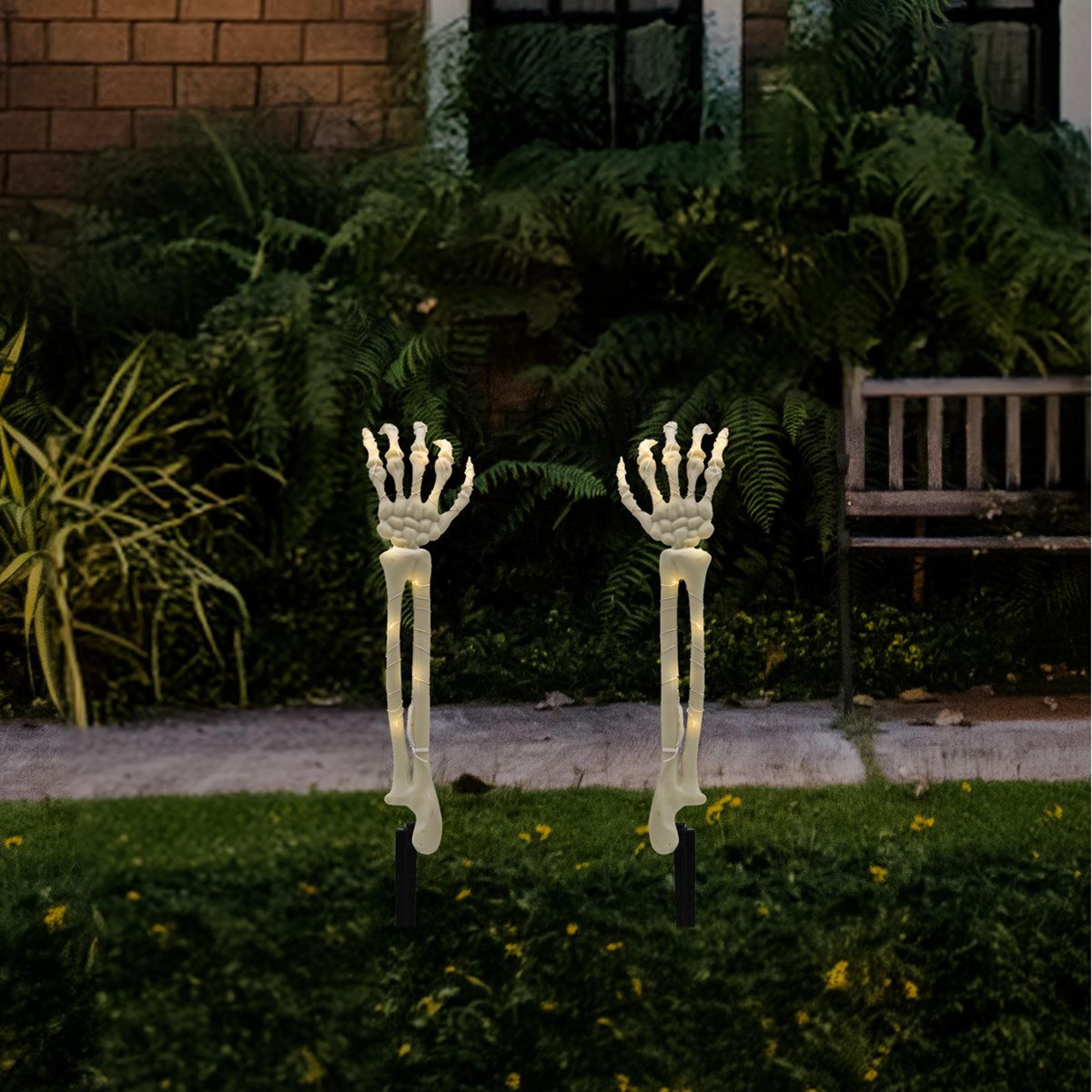 Battery Operated Lighted Skeleton Arms Halloween LED String Lights 3
