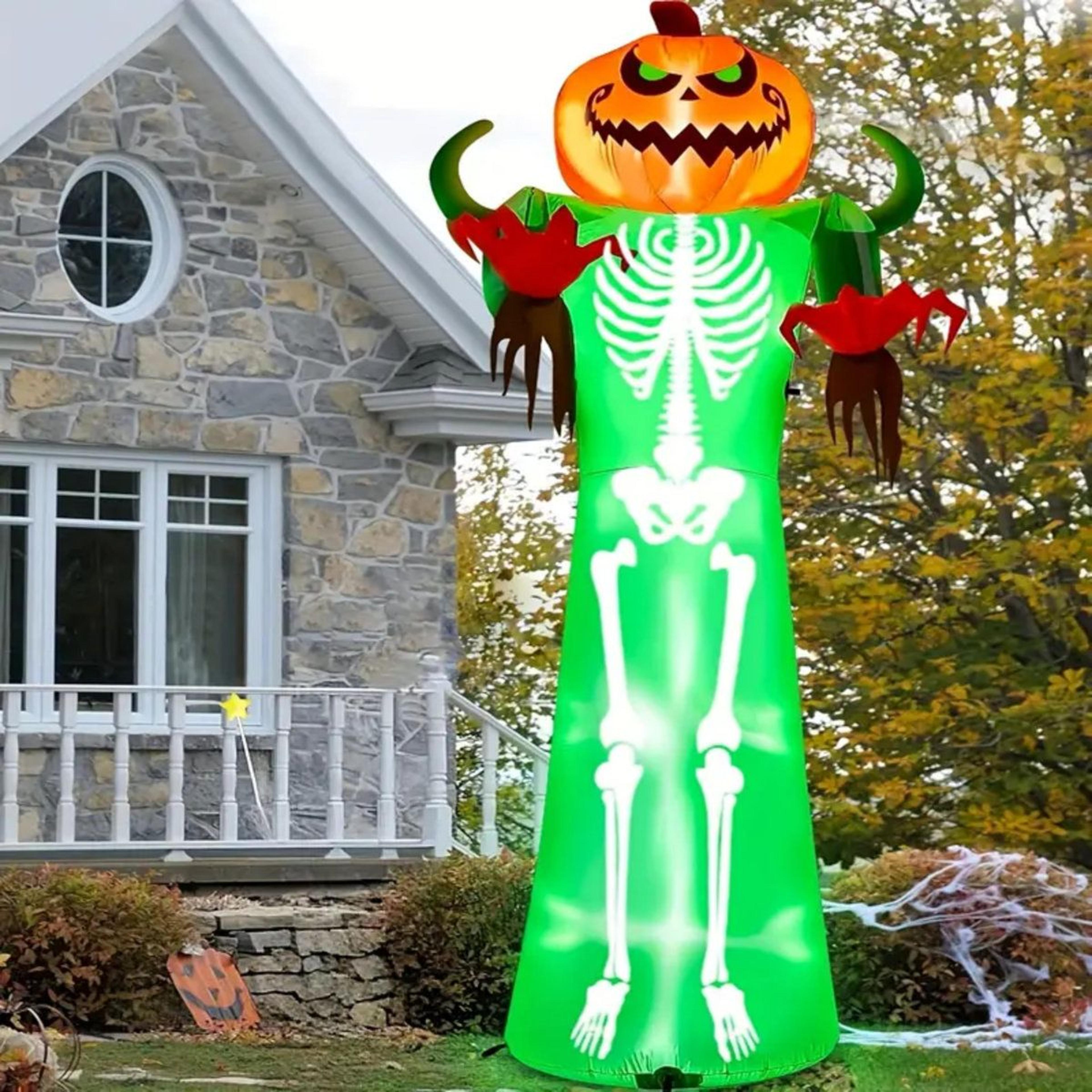 Halloween Pumpkin Inflatable With LED Light For Outdoor Decorations 5