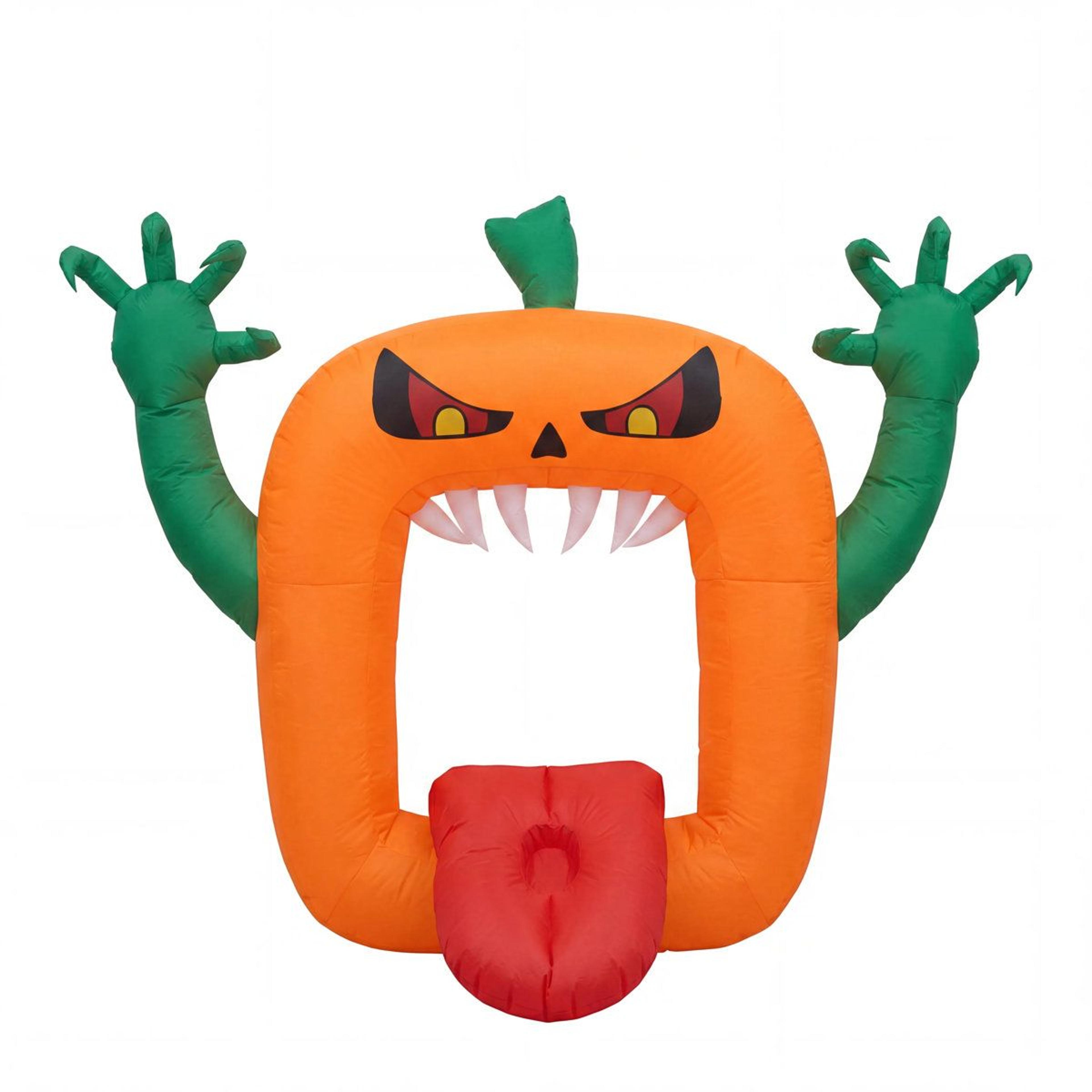 inflatable halloween pumpkin arch with led lights and car adapter