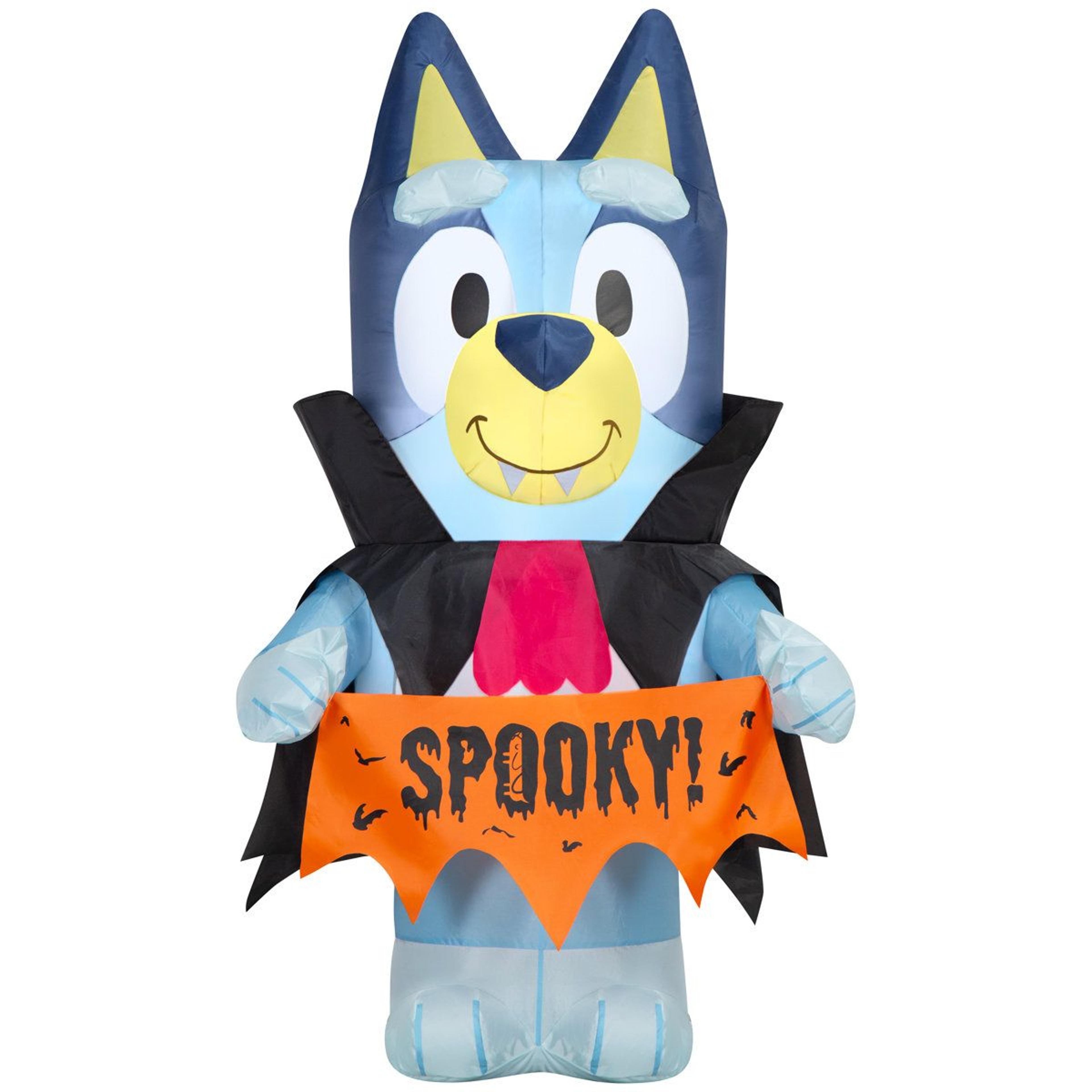 halloween outdoor inflatable decoration with light bulb blue plug in display