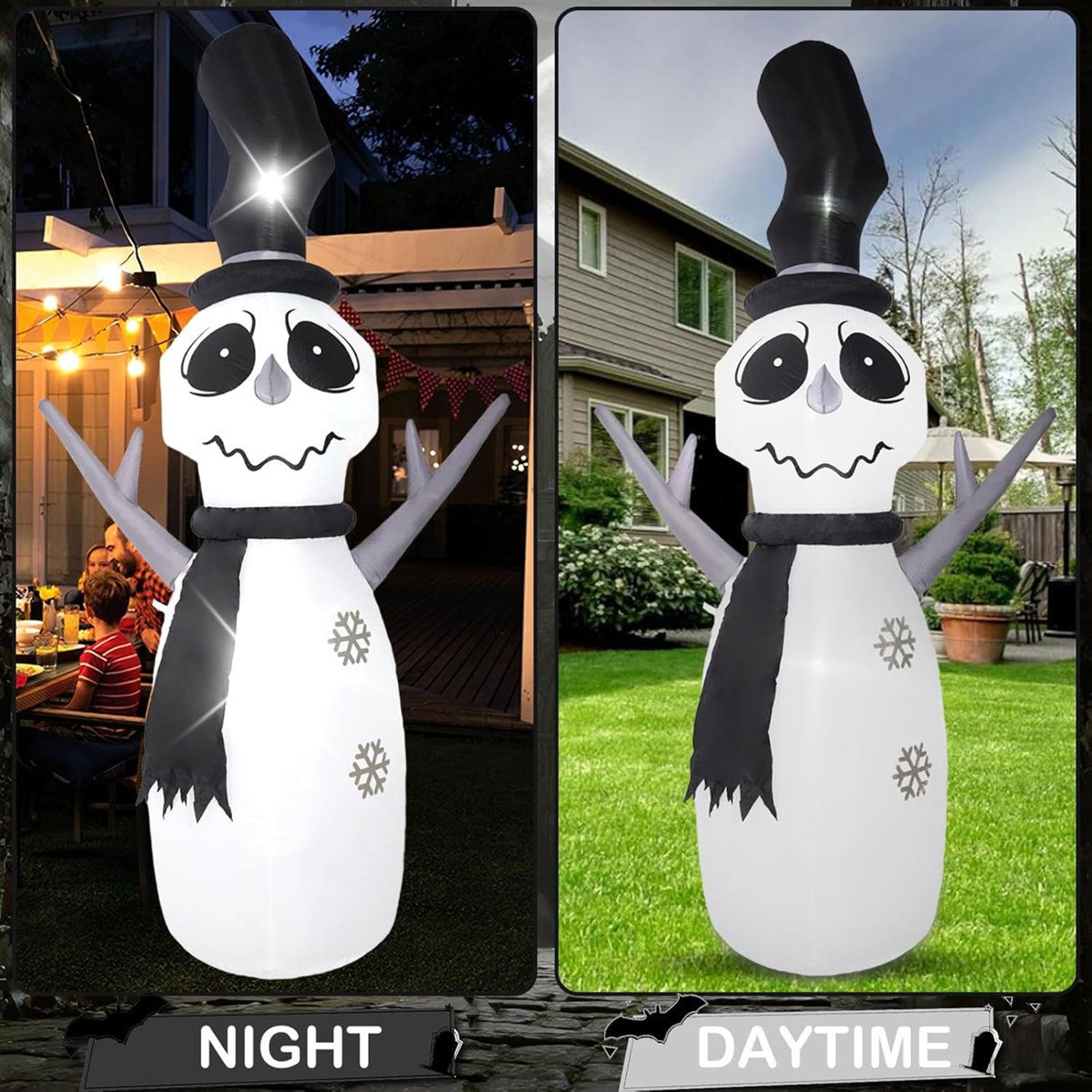 Outdoor Inflatable Snowman With Built In LED Lights 3