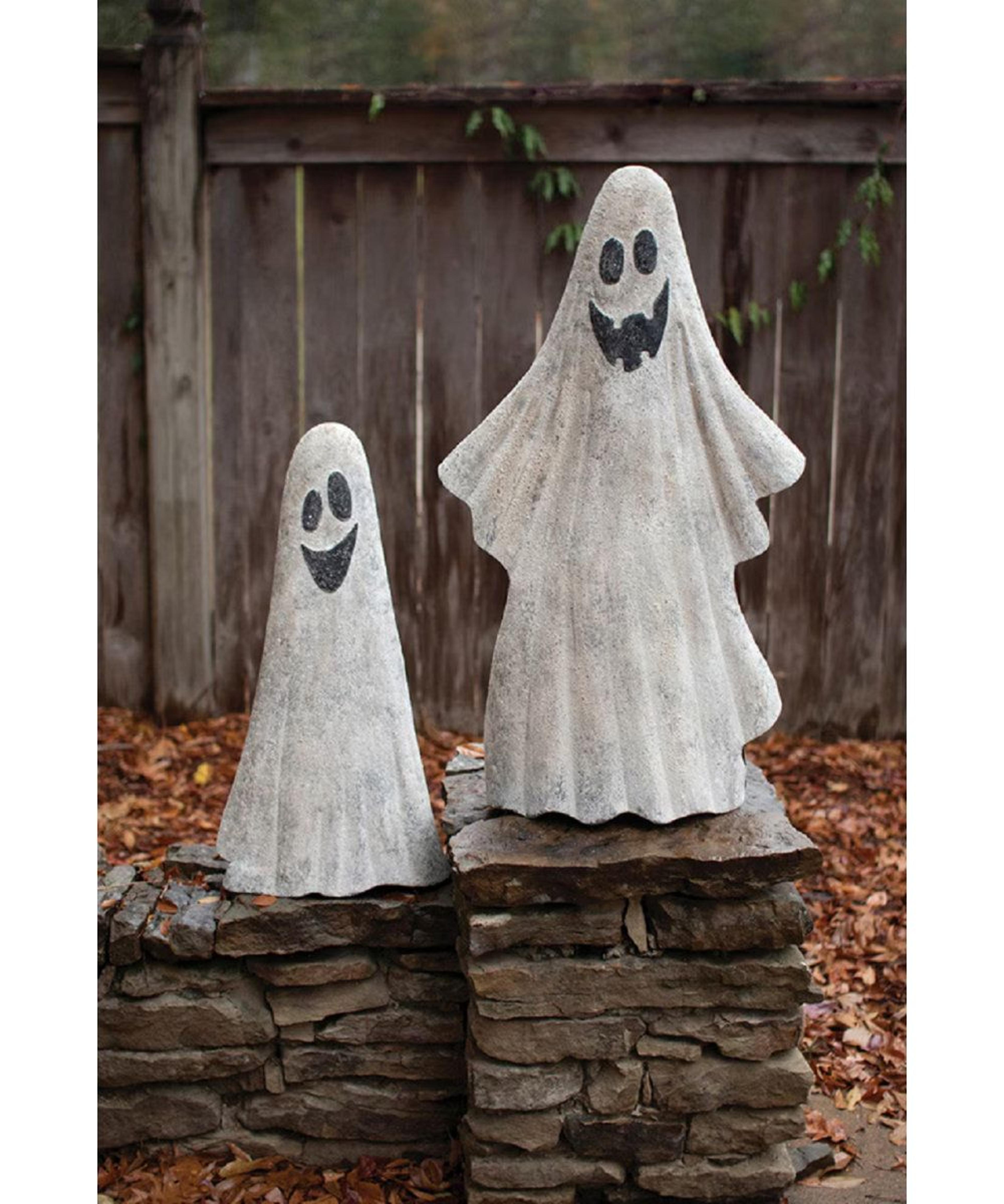 Metal Ghost Yard Decorations 35Inch Outdoor Halloween Display 5