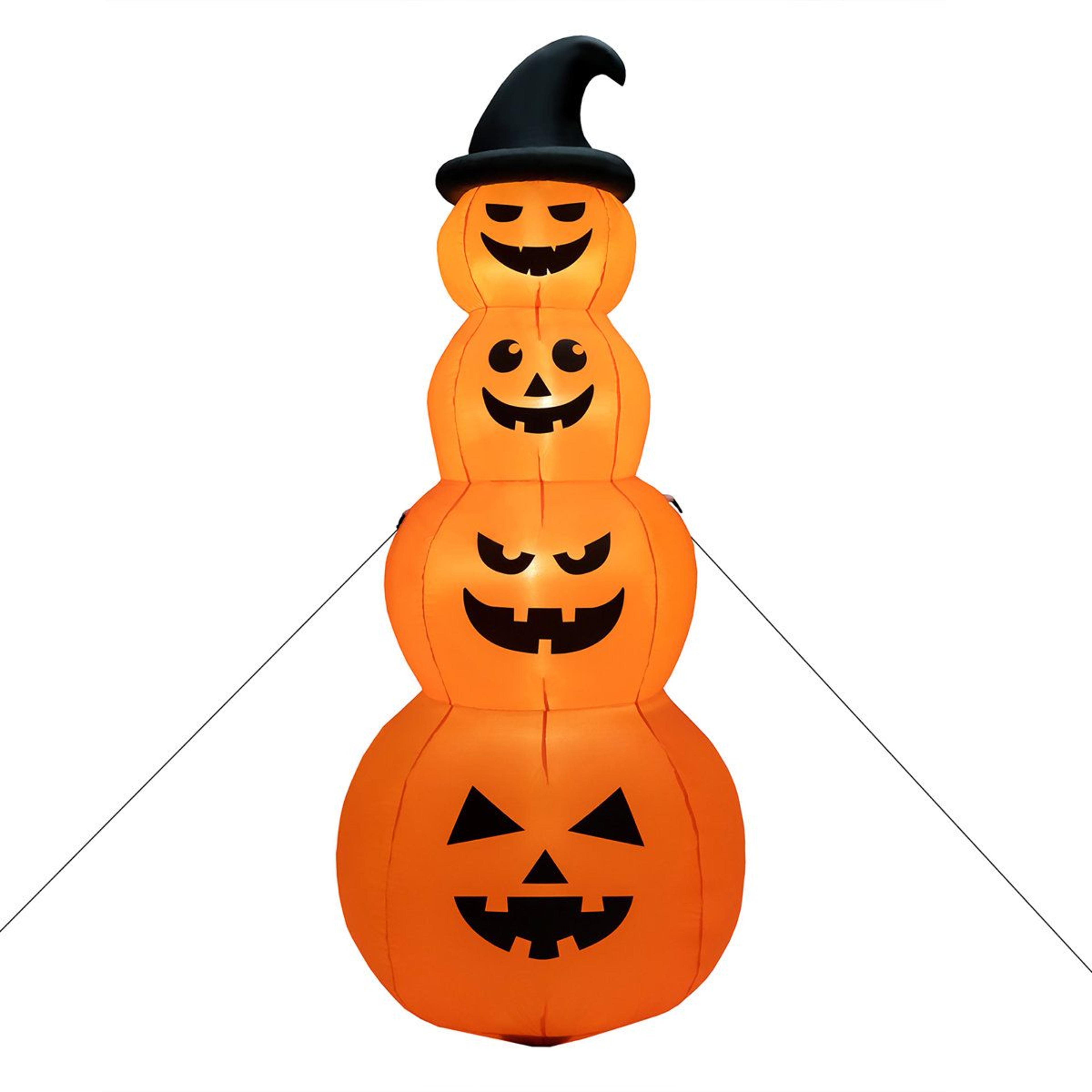 freestanding halloween ghost inflatable outdoor decoration with led lights