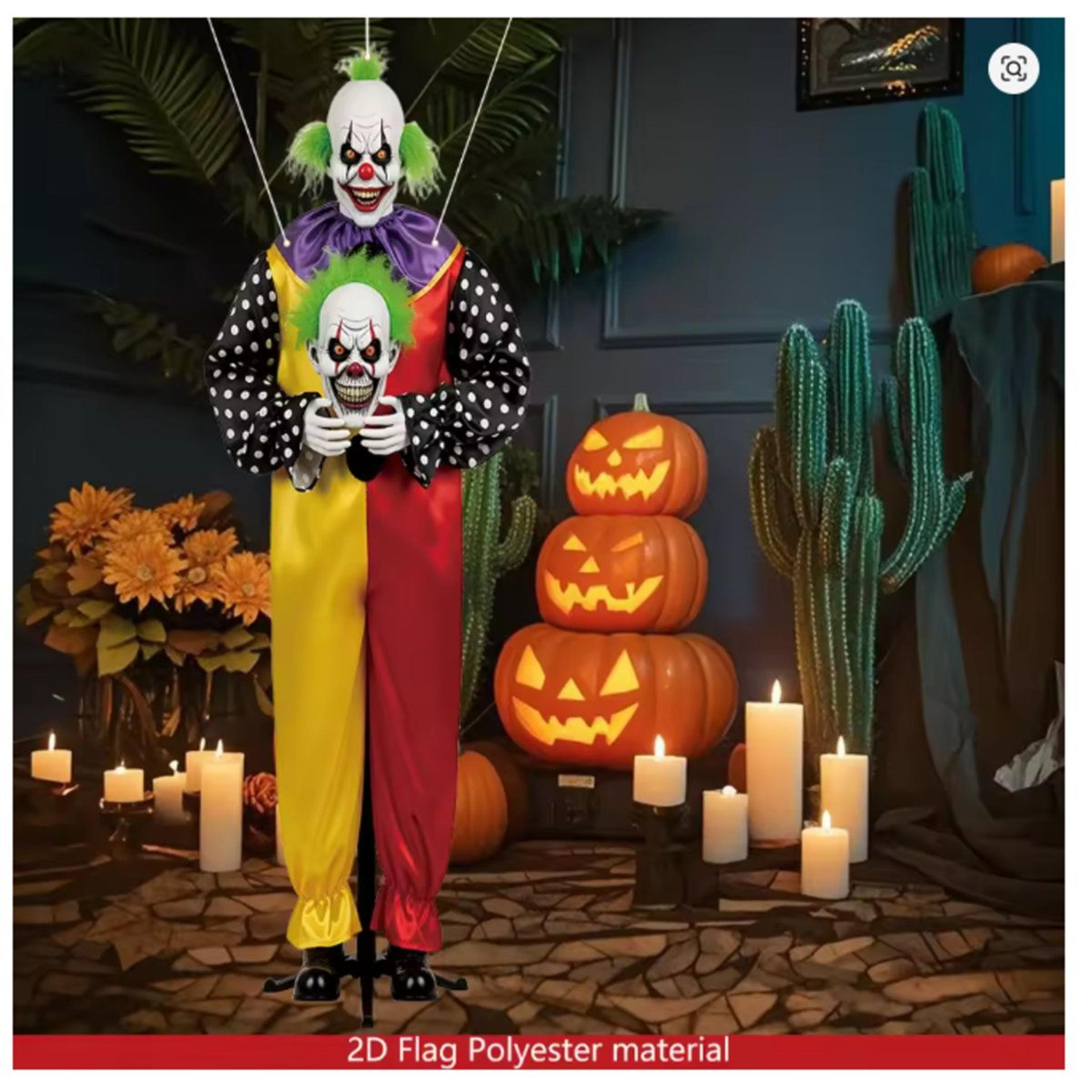 Evil Joker Hanging Halloween Decoration For Indoor And Outdoor Horror Decor 2