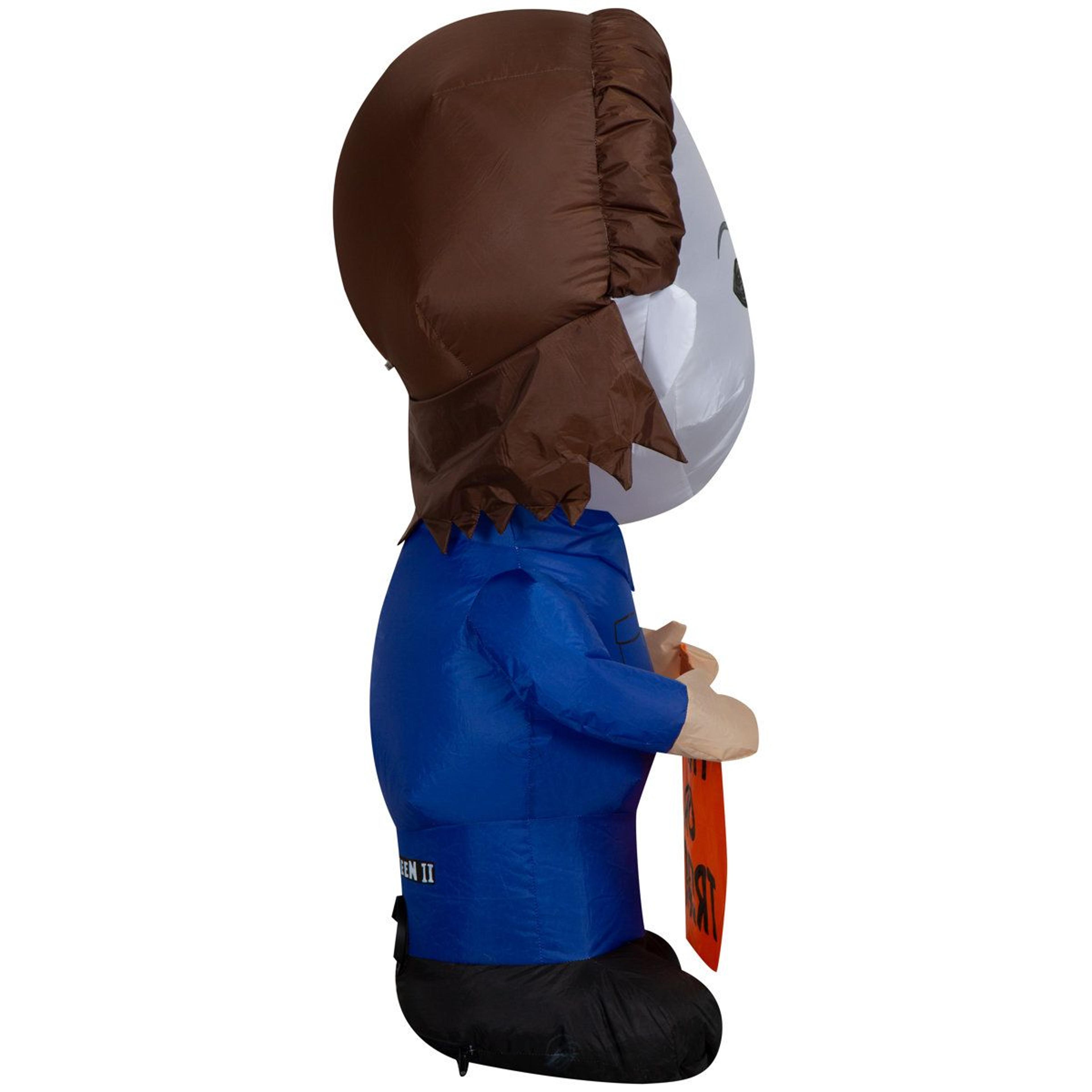 michael myers halloween inflatable decoration with treat bag and built in light