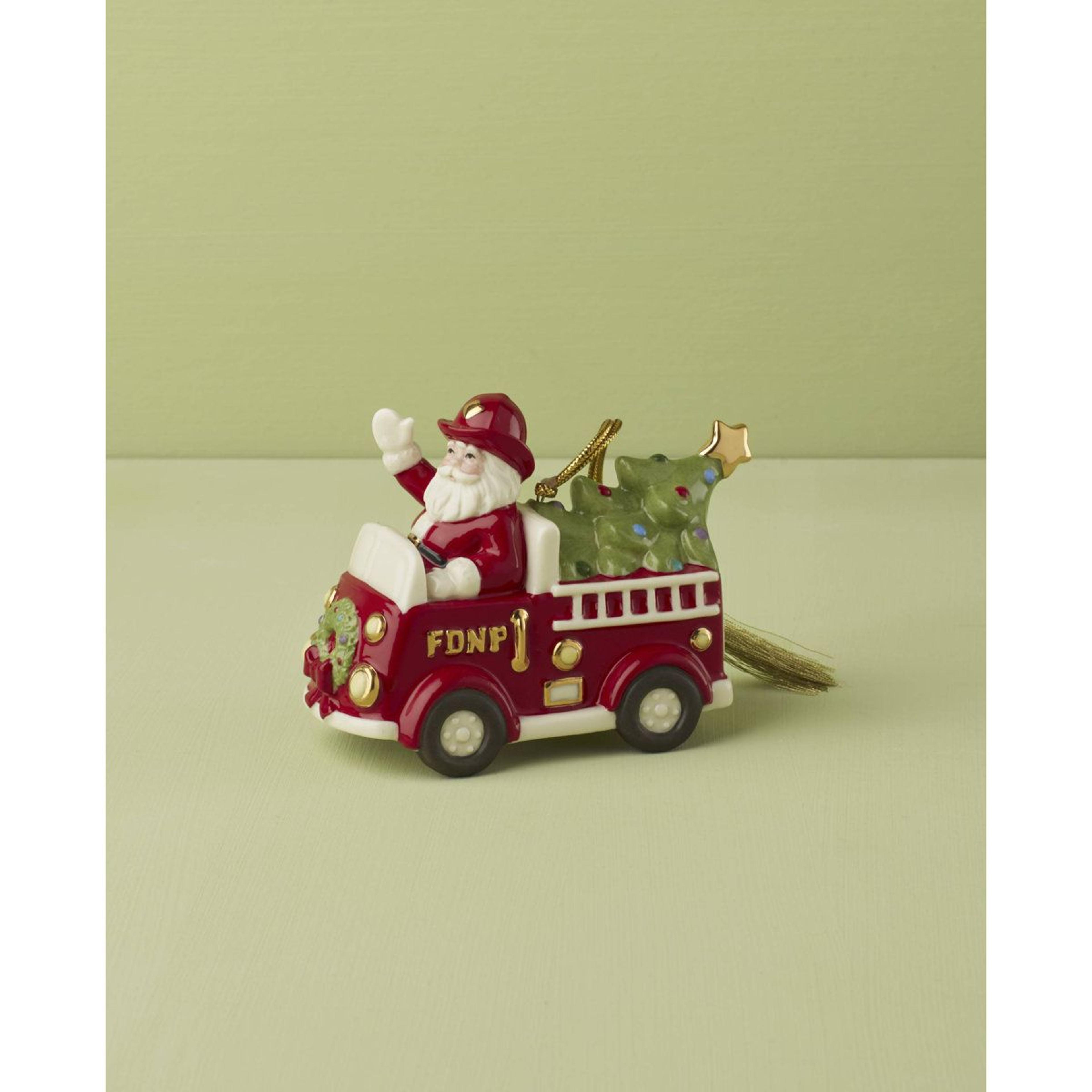 Santa Claus Porcelain Christmas Hanging Ornament Figurine 4