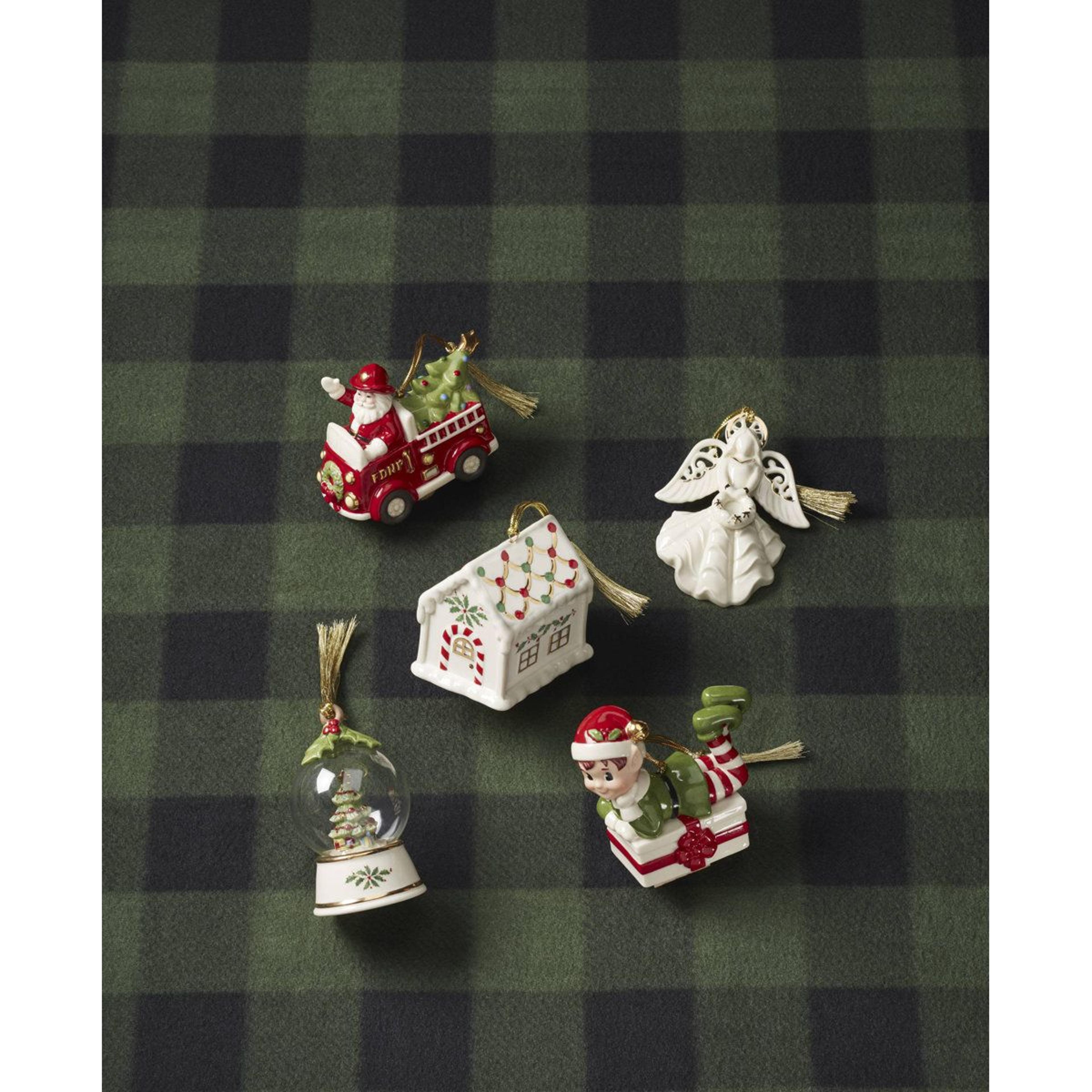 Santa Claus Porcelain Christmas Hanging Ornament Figurine 3